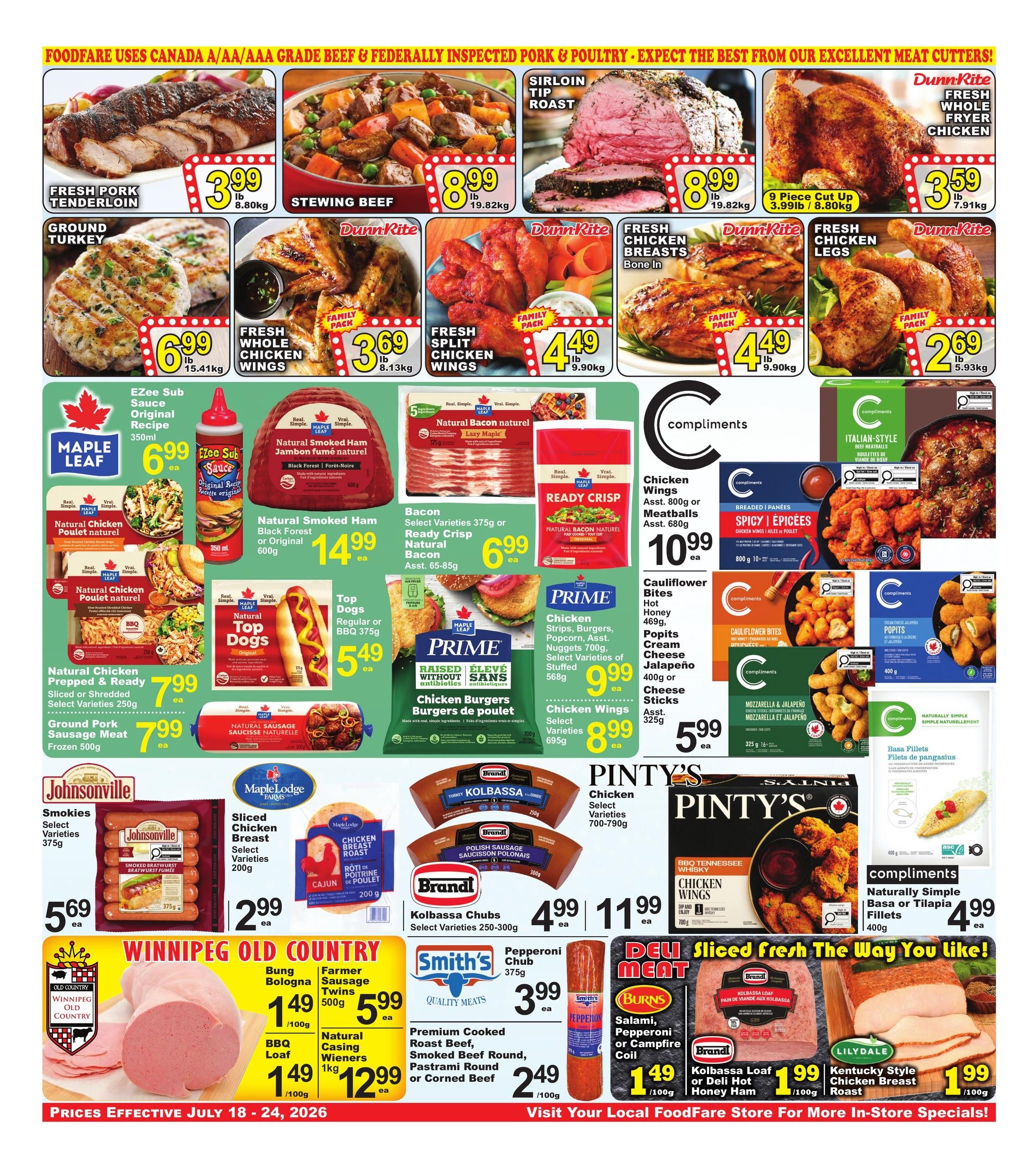 Food Fare Flyer July 18 to 24