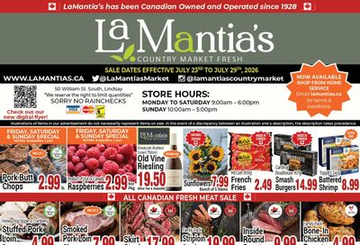 LaMantia's Flyer July 23 to 29