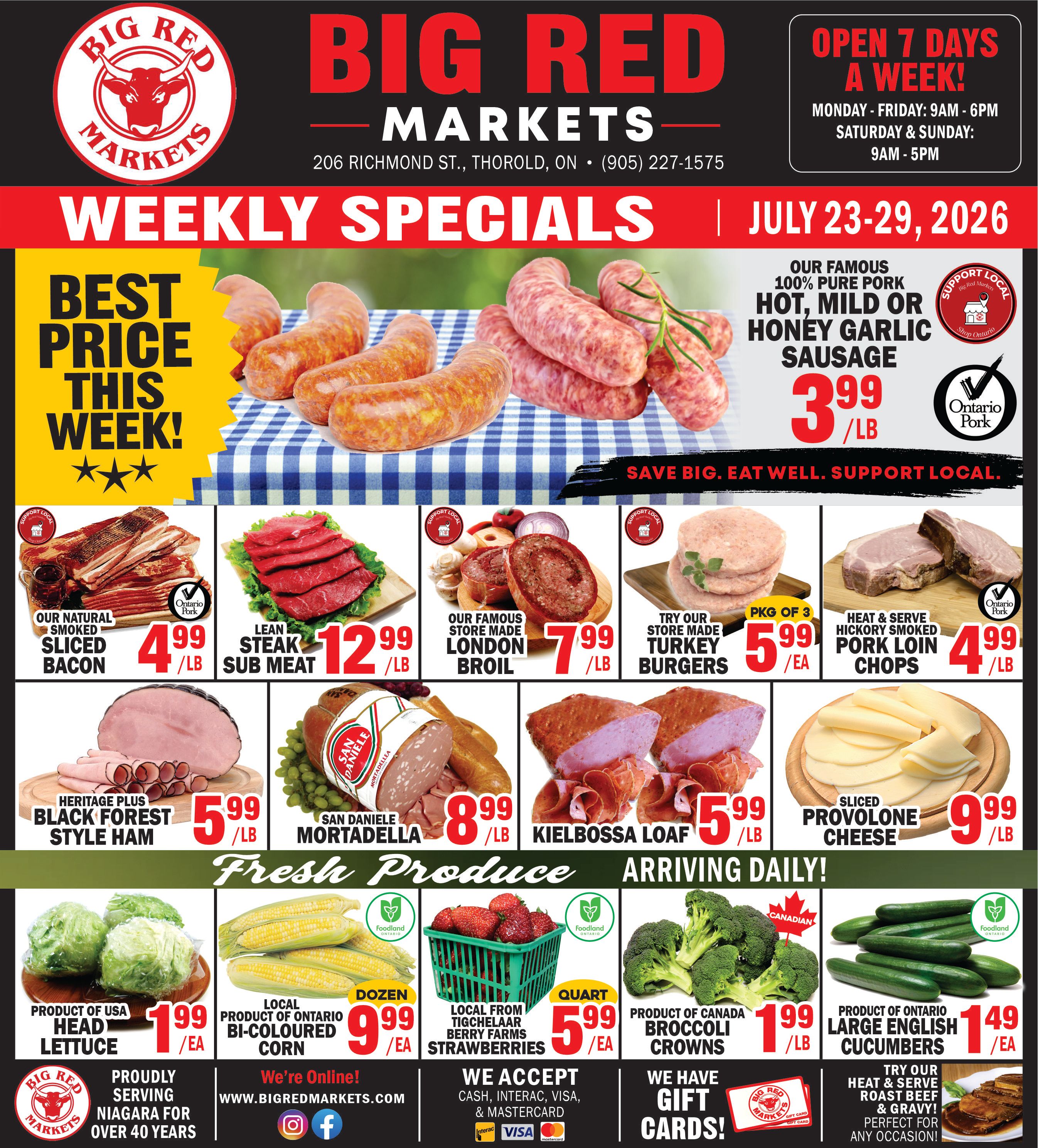 Big Red Markets Flyer July 23 to 29