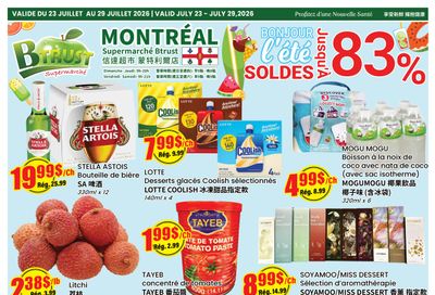 Btrust Supermarket (Montreal) Flyer July 23 to 29