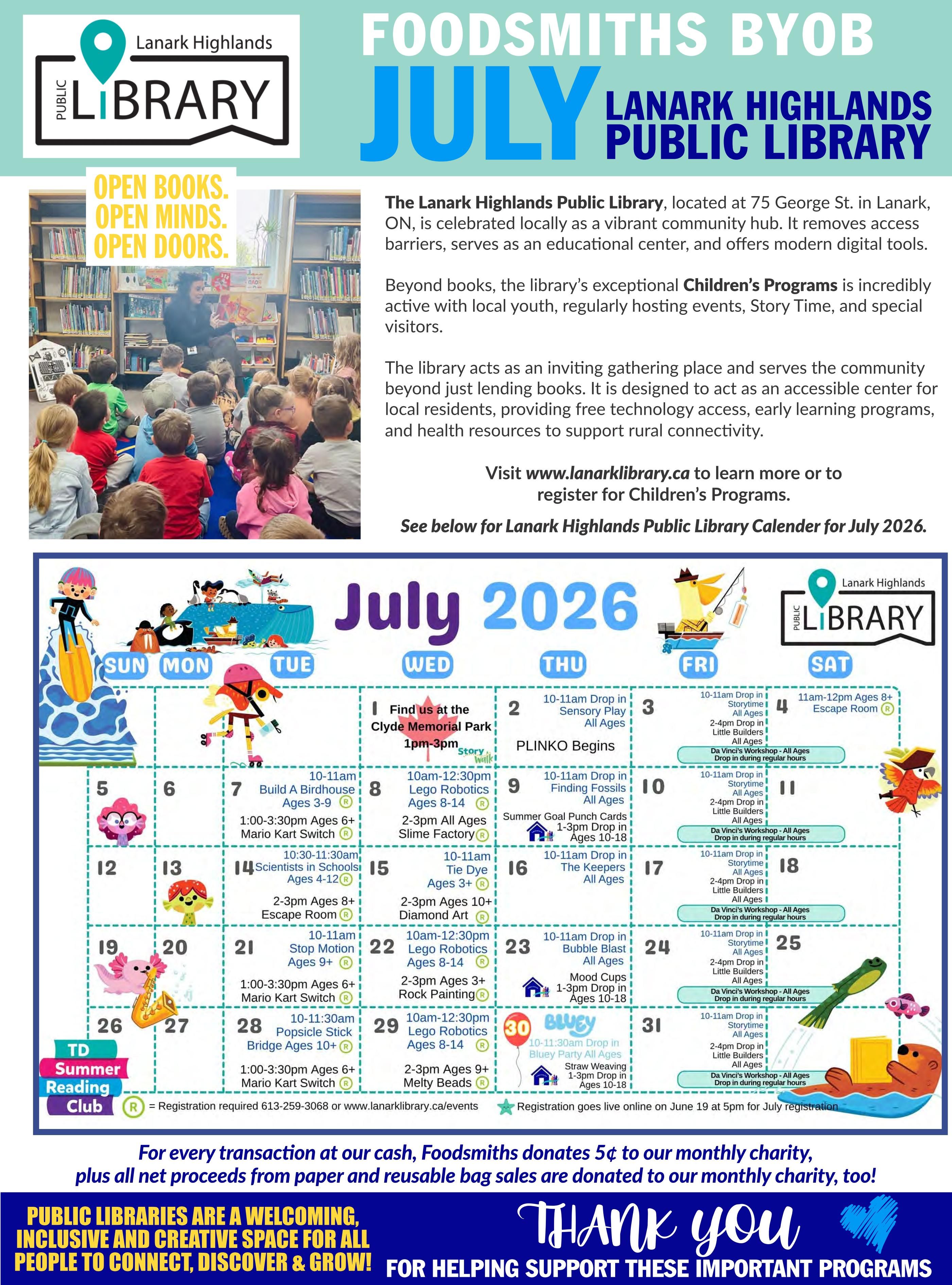 Foodsmiths Flyer July 23 to 30