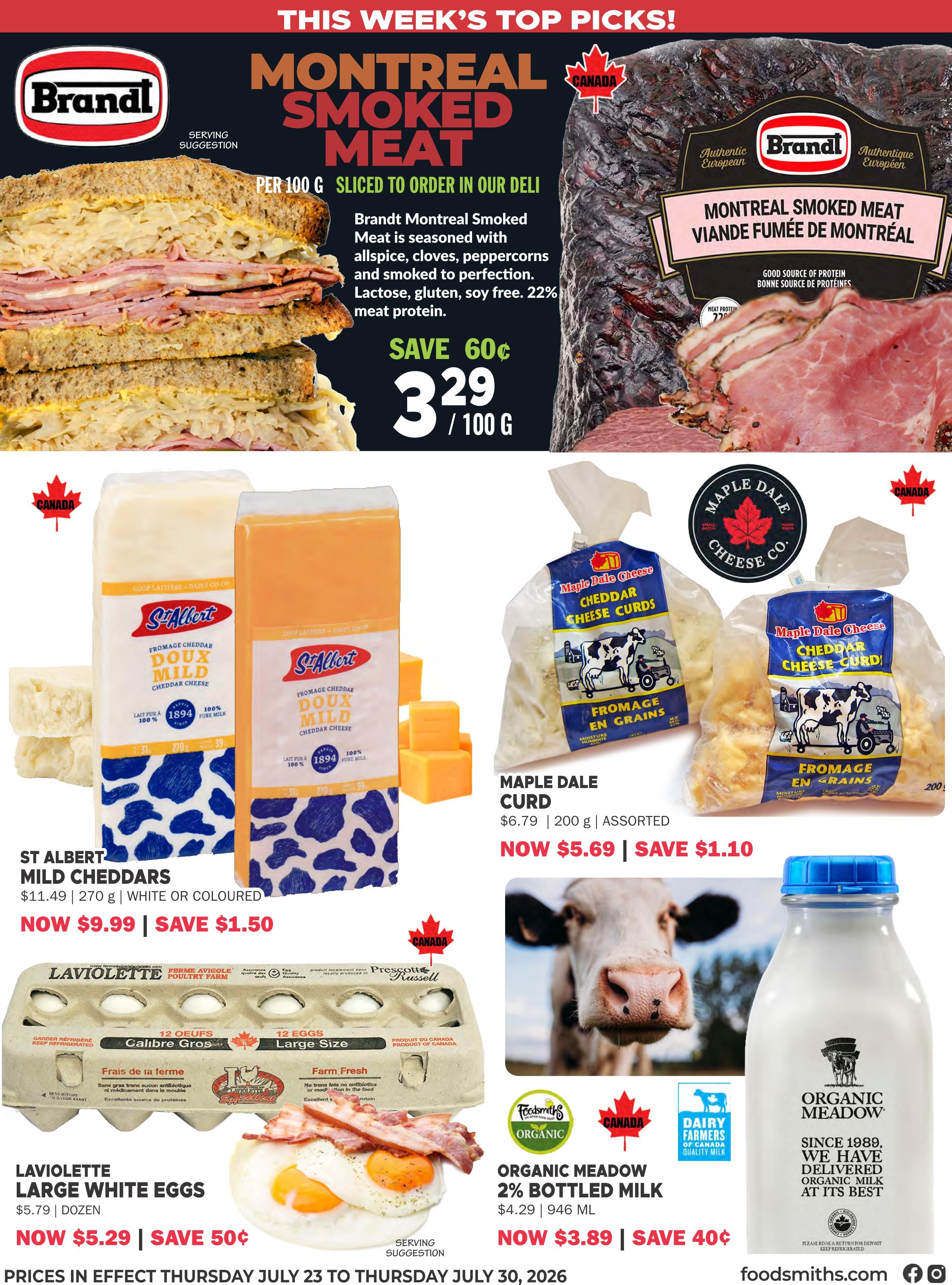 Foodsmiths Flyer July 23 to 30