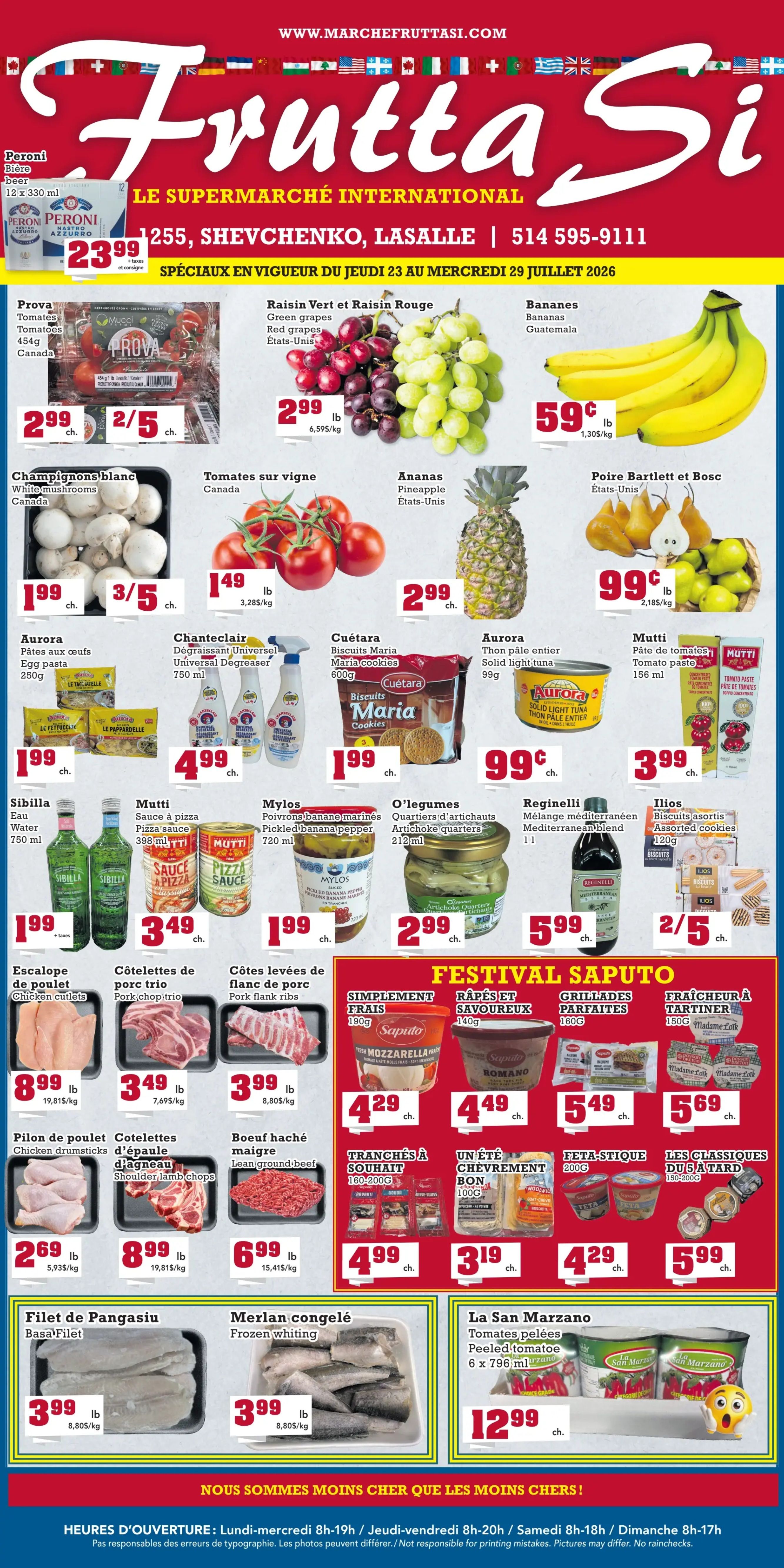 Frutta Si Flyer July 23 to 29