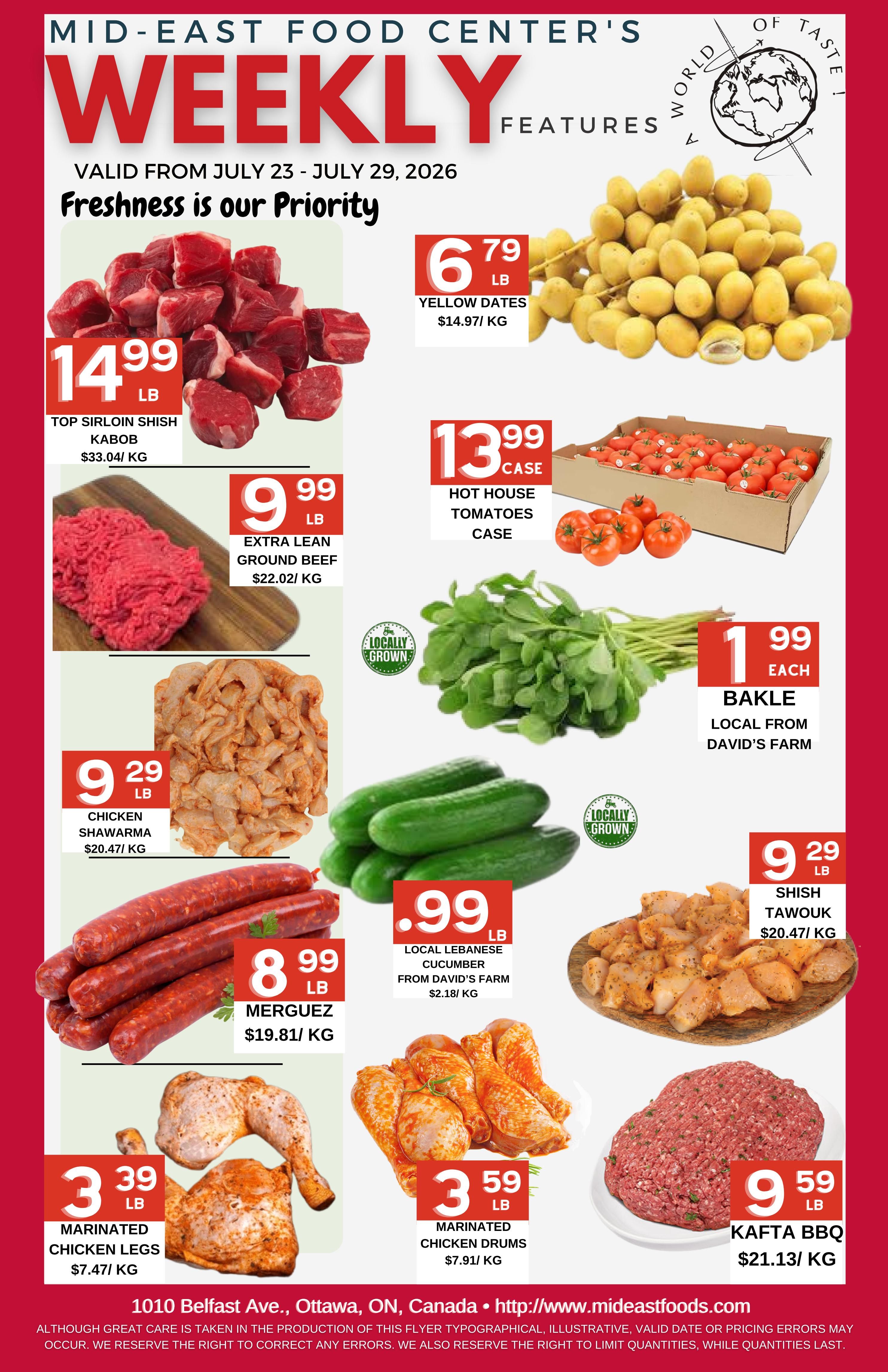 Mid-East Food Centre Flyer July 23 to 29