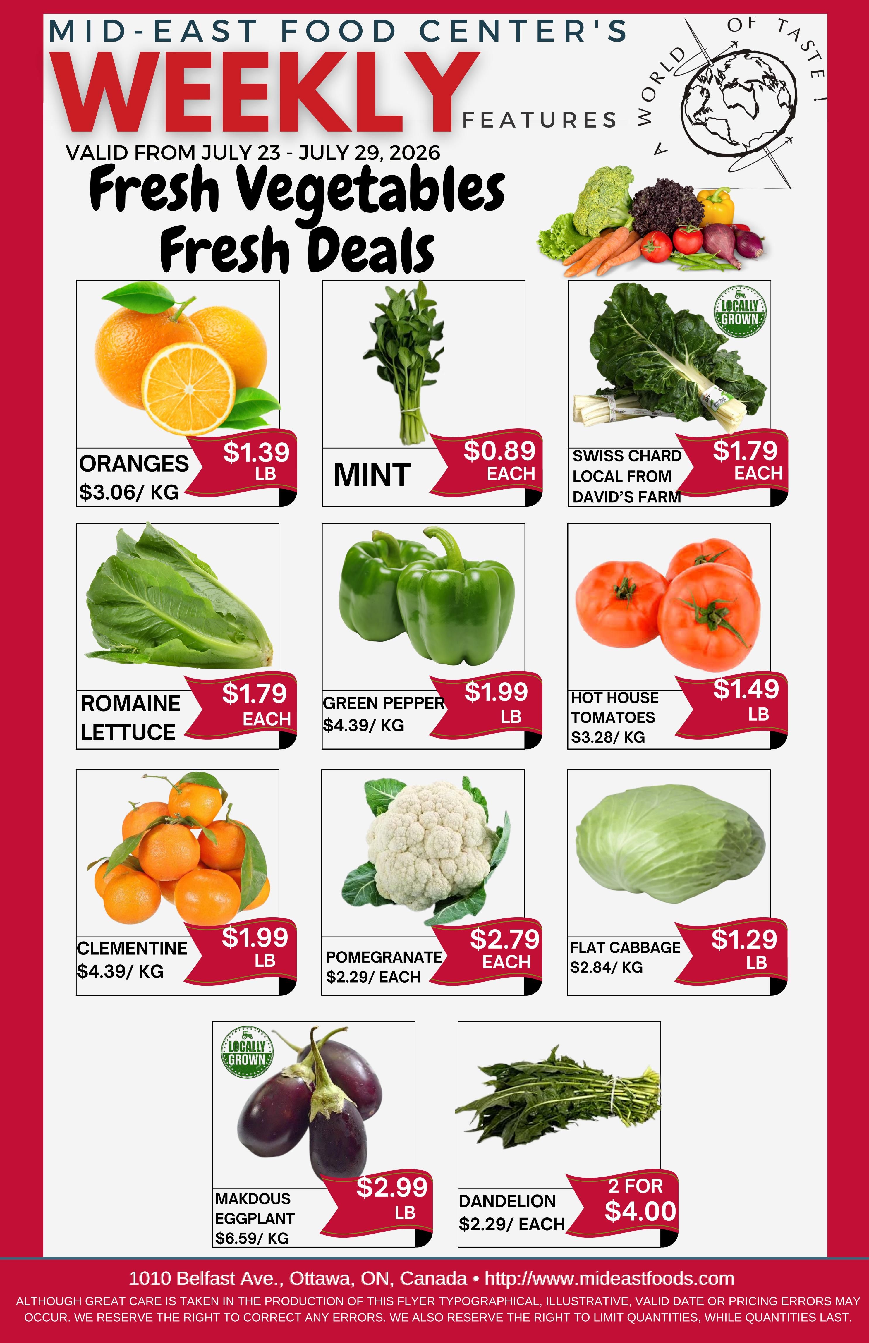 Mid-East Food Centre Flyer July 23 to 29