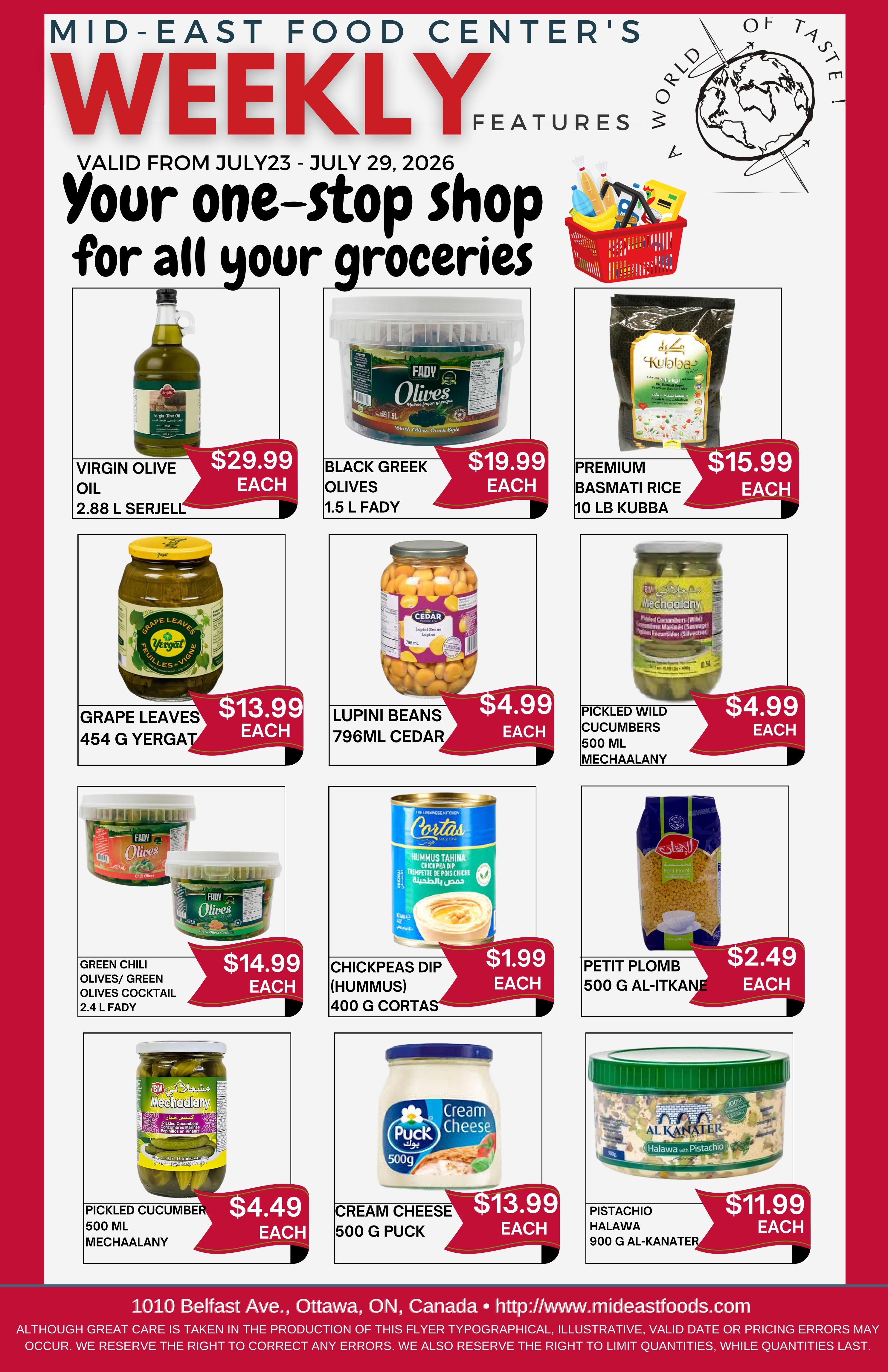 Mid-East Food Centre Flyer July 23 to 29