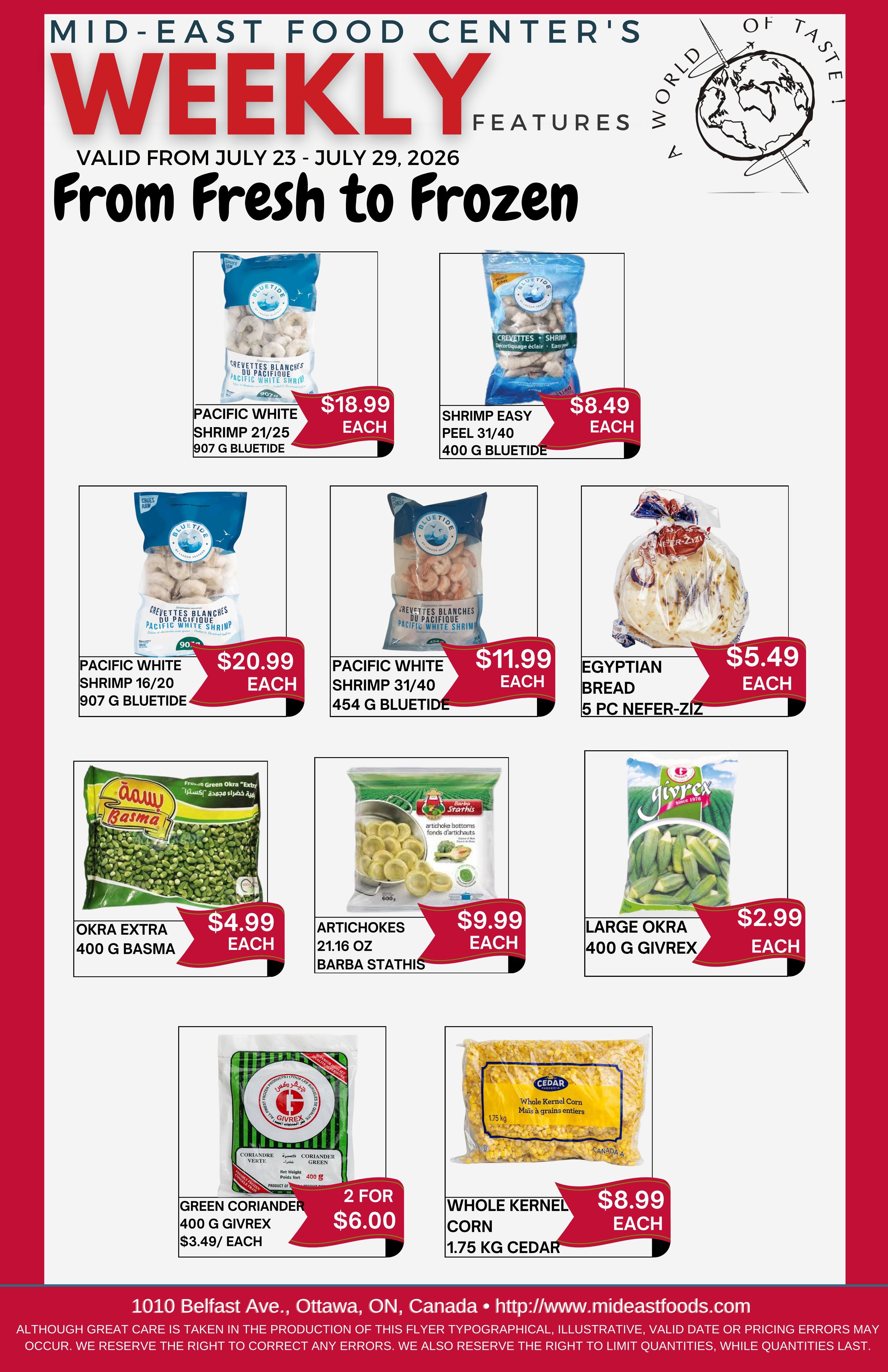 Mid-East Food Centre Flyer July 23 to 29