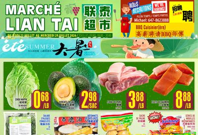 Marche Lian Tai Flyer July 23 to 29
