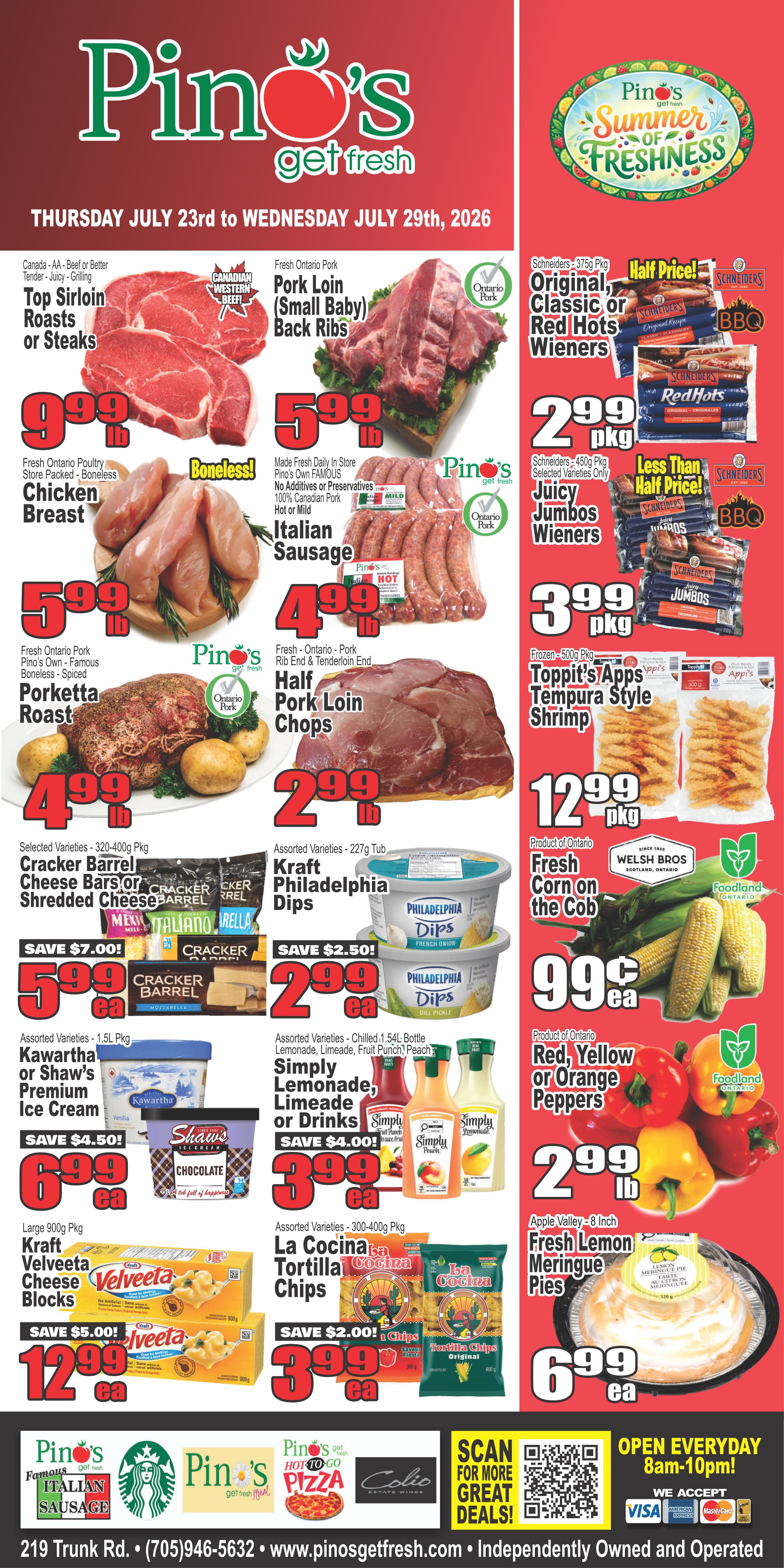 Pino's Flyer July 23 to 29