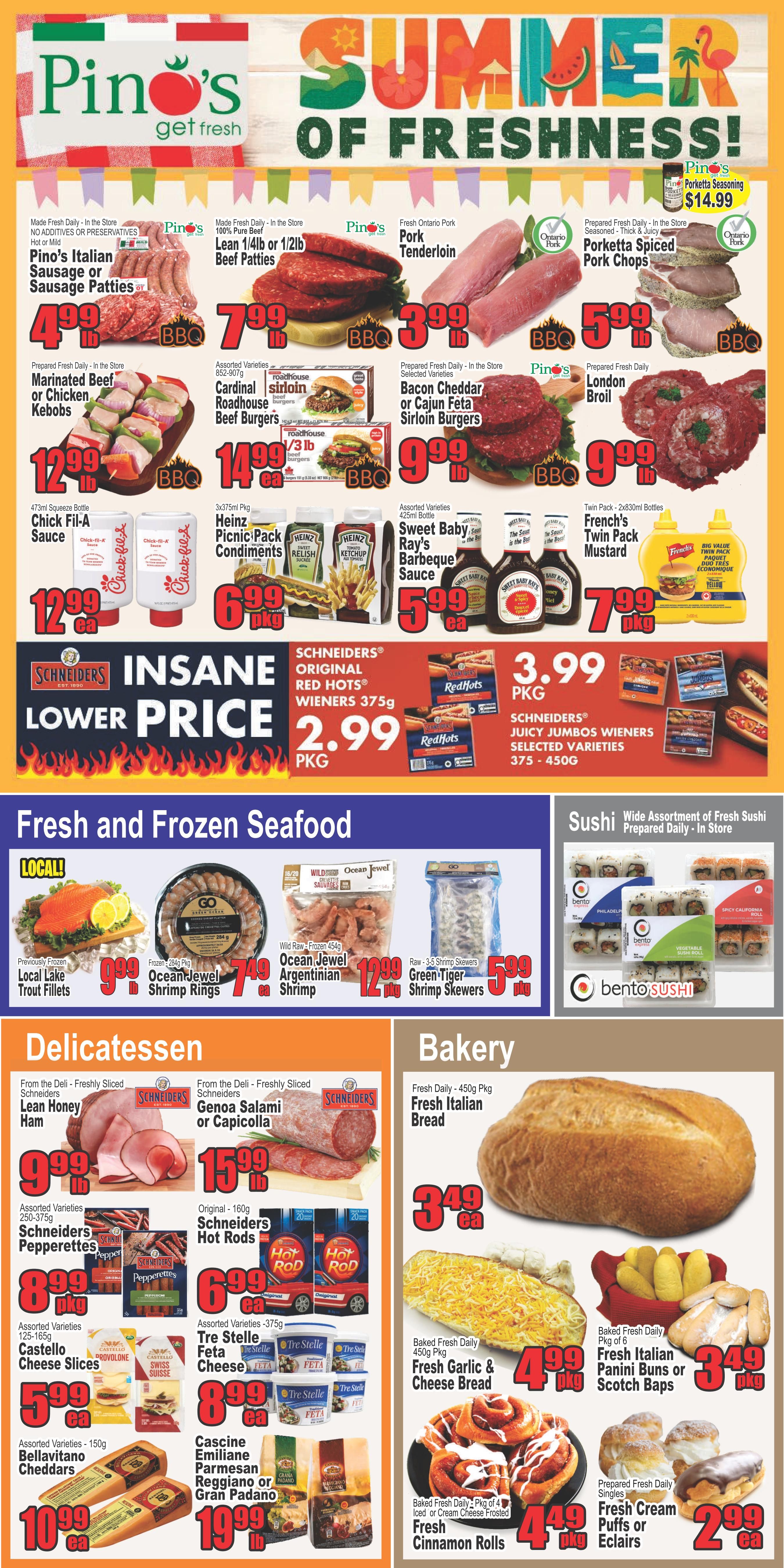 Pino's Flyer July 23 to 29