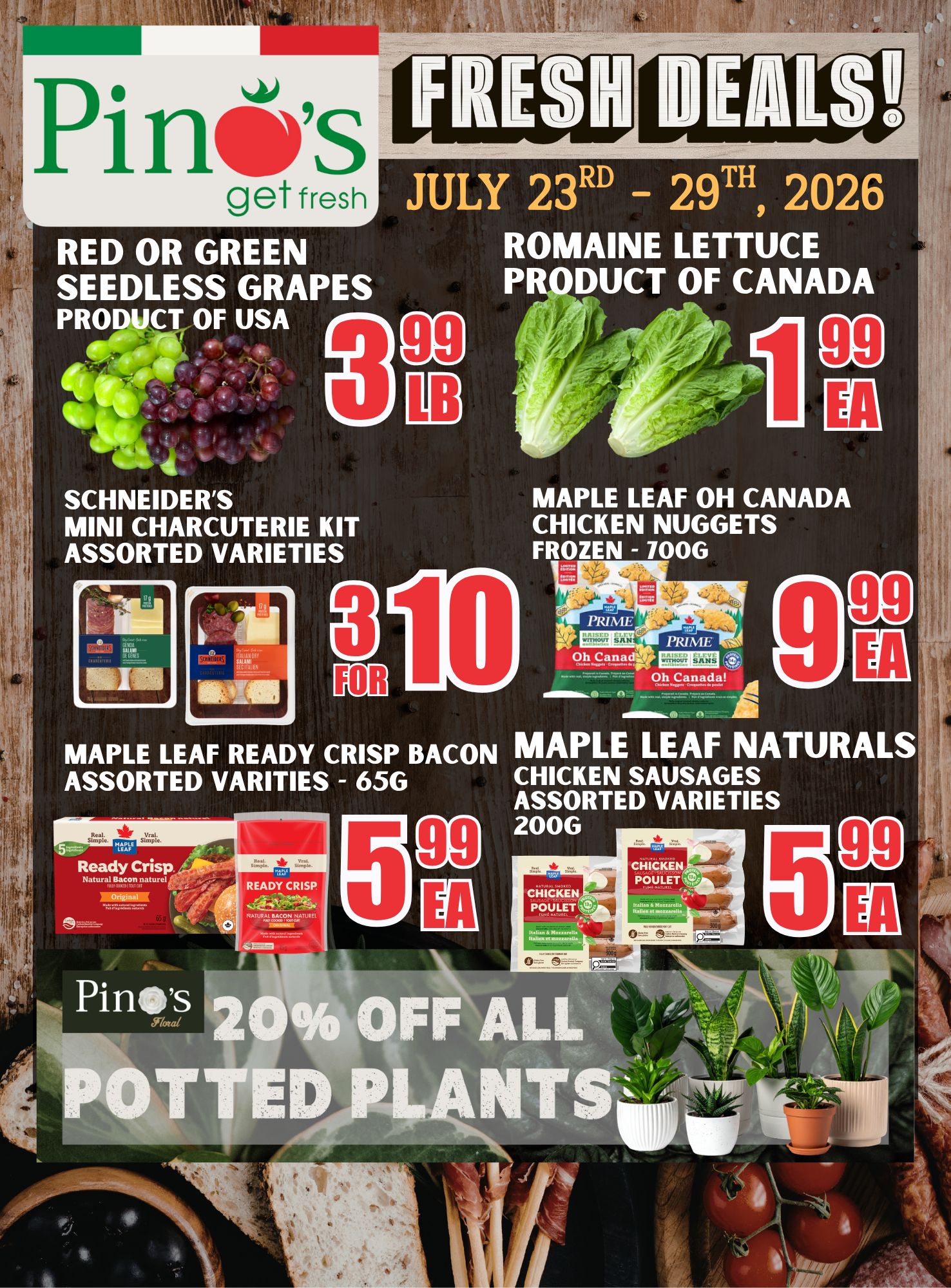 Pino's Flyer July 23 to 29
