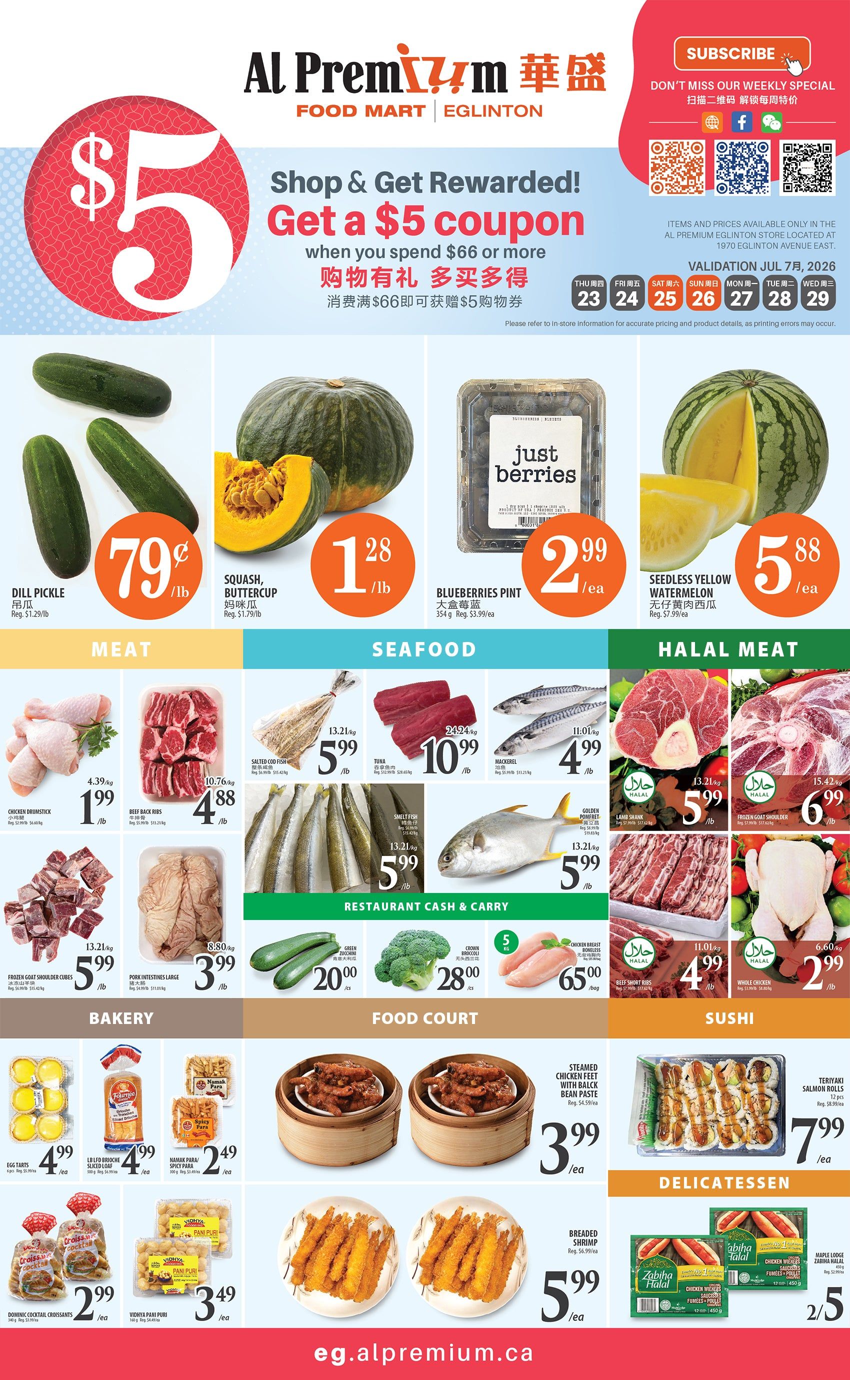 Al Premium Food Mart (Eglinton Ave.) Flyer July 23 to 29