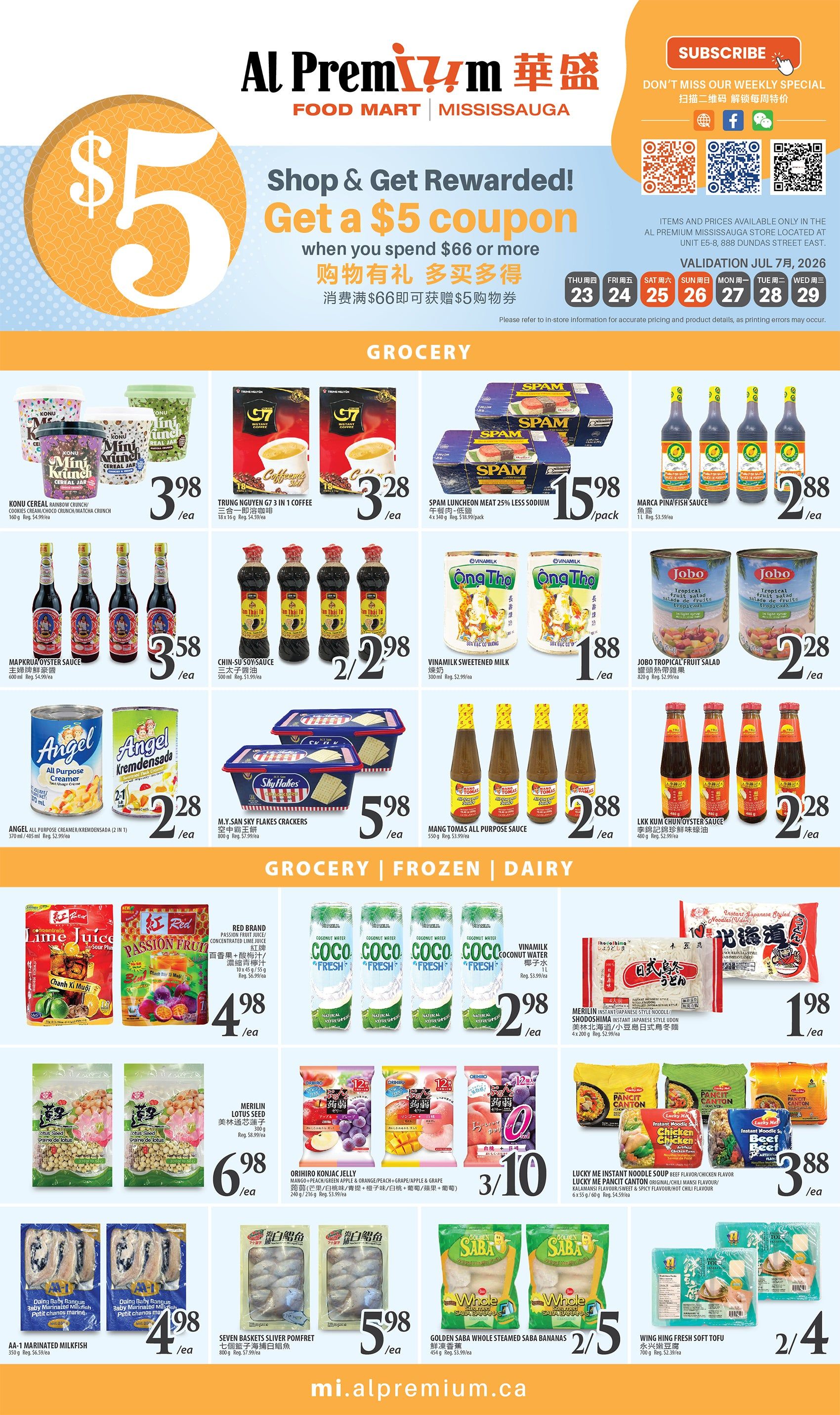 Al Premium Food Mart (Mississauga) Flyer July 23 to 29