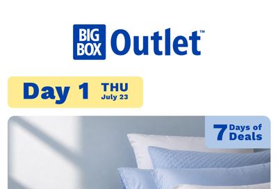 Big Box Outlet Store One-Day Deal Flyer July 23