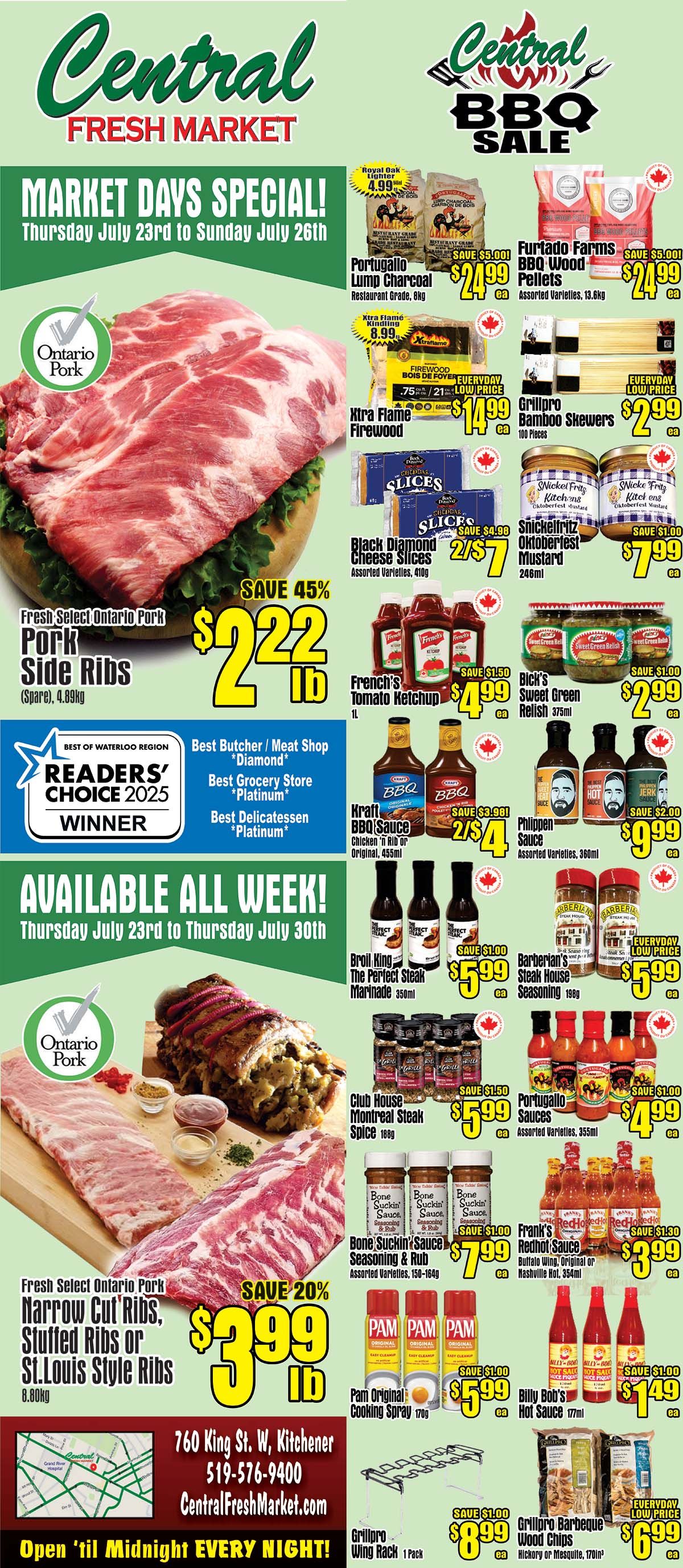 Central Fresh Market Flyer July 23 to 29
