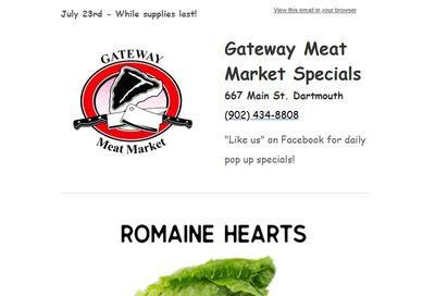 Gateway Meat Market Flyer July 23 to 29