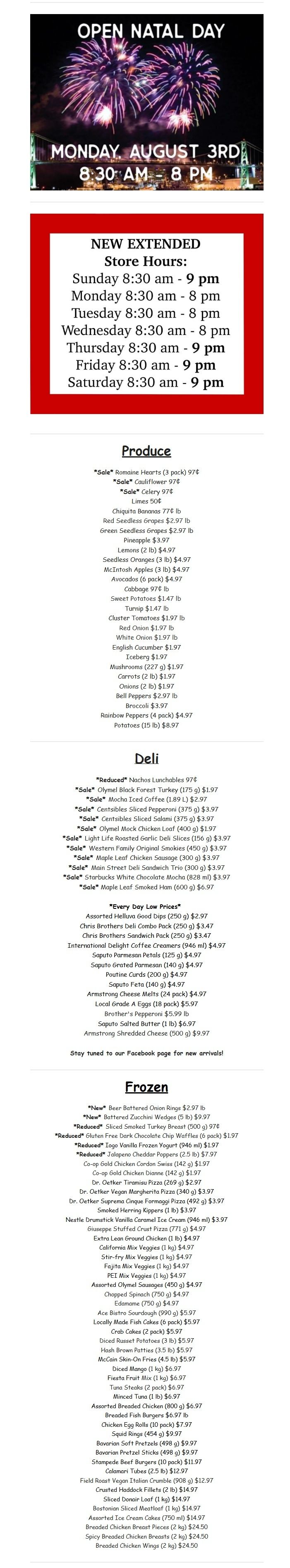 Gateway Meat Market Flyer July 23 to 29