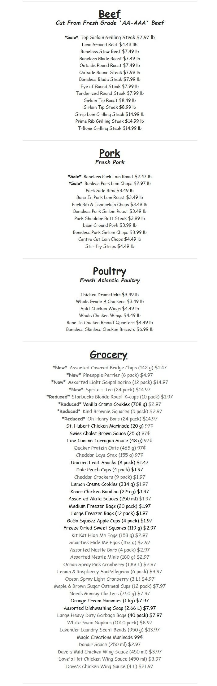 Gateway Meat Market Flyer July 23 to 29