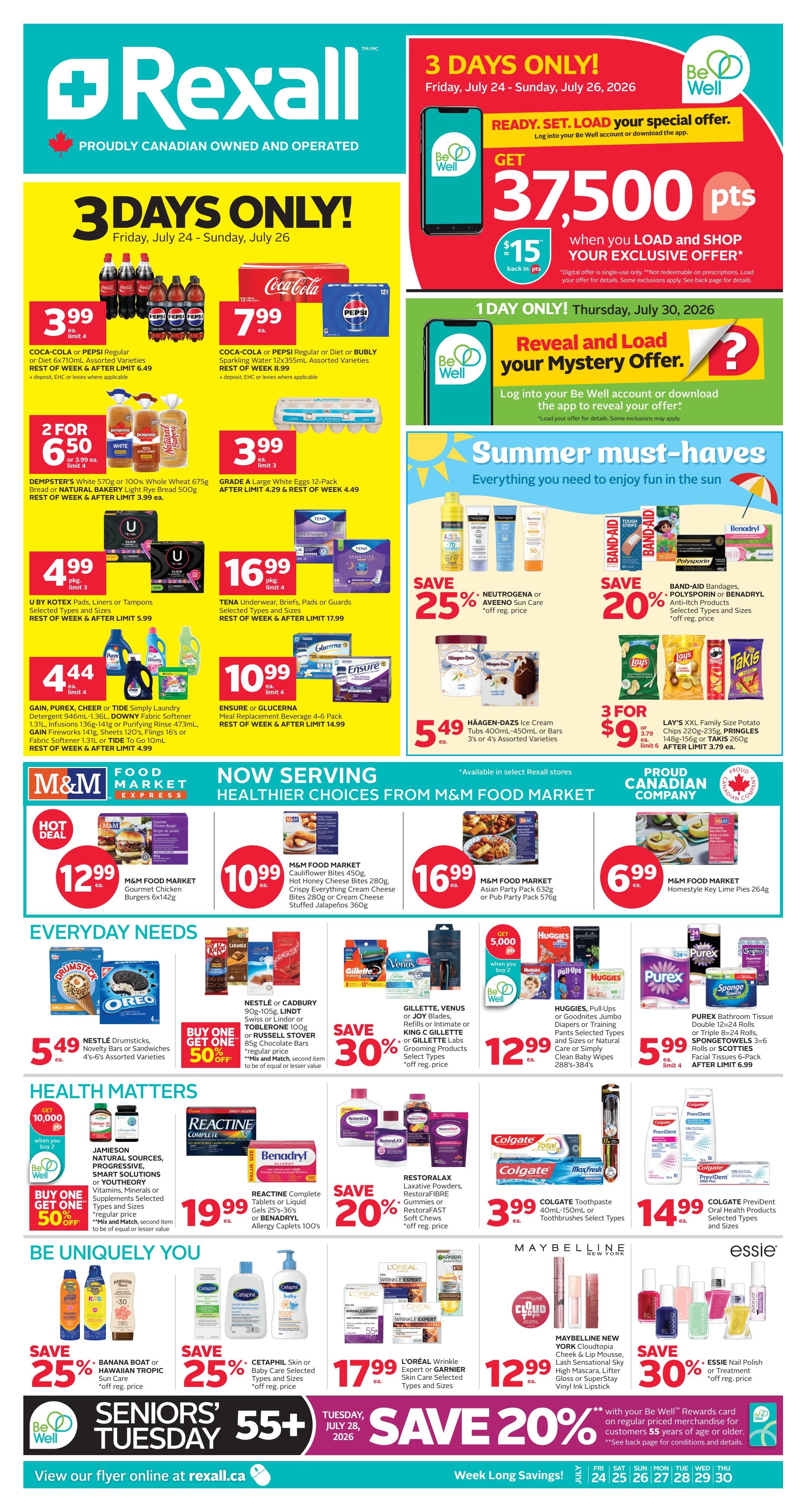 Rexall (AB, SK, MB) Flyer July 24 to 30
