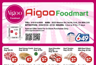 Aigoo Foodmart Flyer July 24 to 30