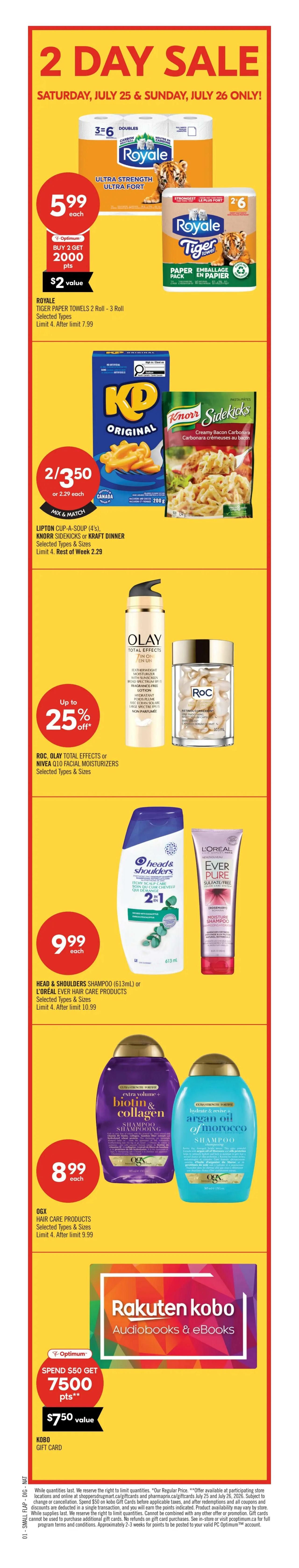 Shoppers Drug Mart (ON) Flyer July 25 to 30