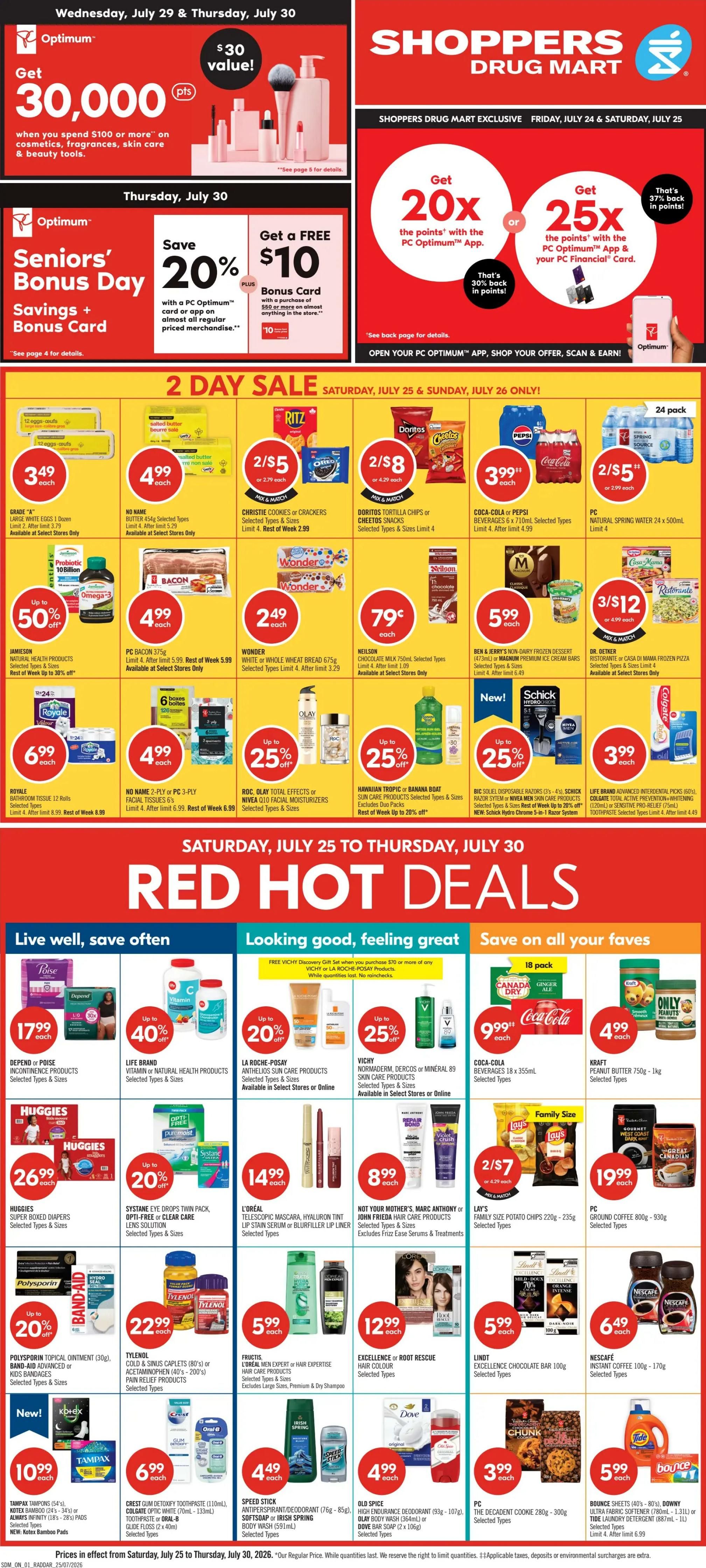 Shoppers Drug Mart (ON) Flyer July 25 to 30