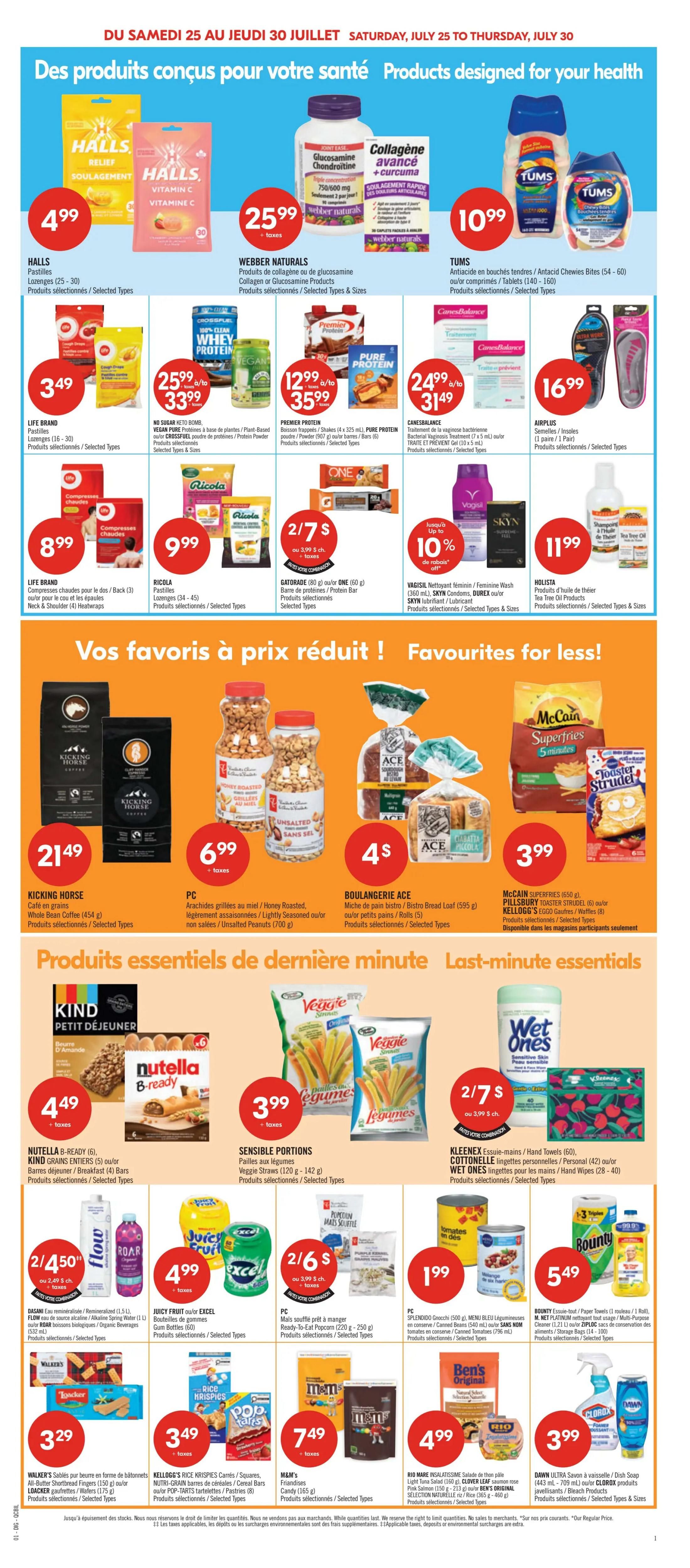 Pharmaprix Flyer July 25 to 30