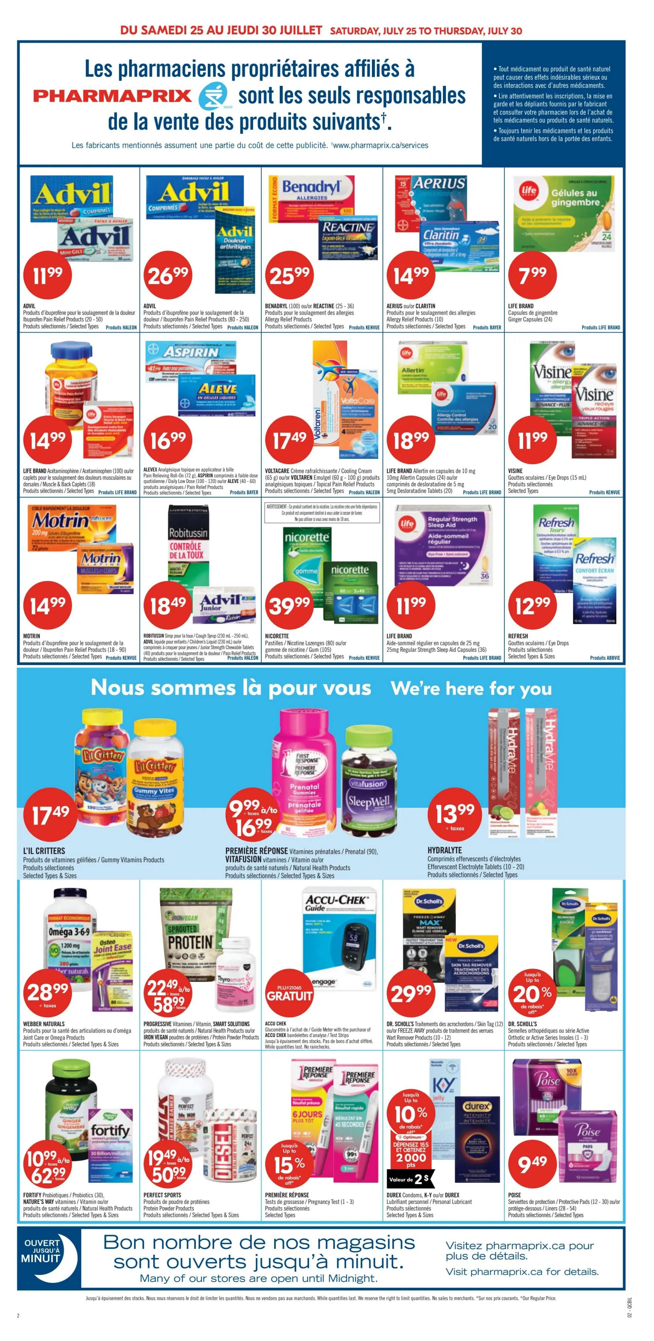 Pharmaprix Flyer July 25 to 30