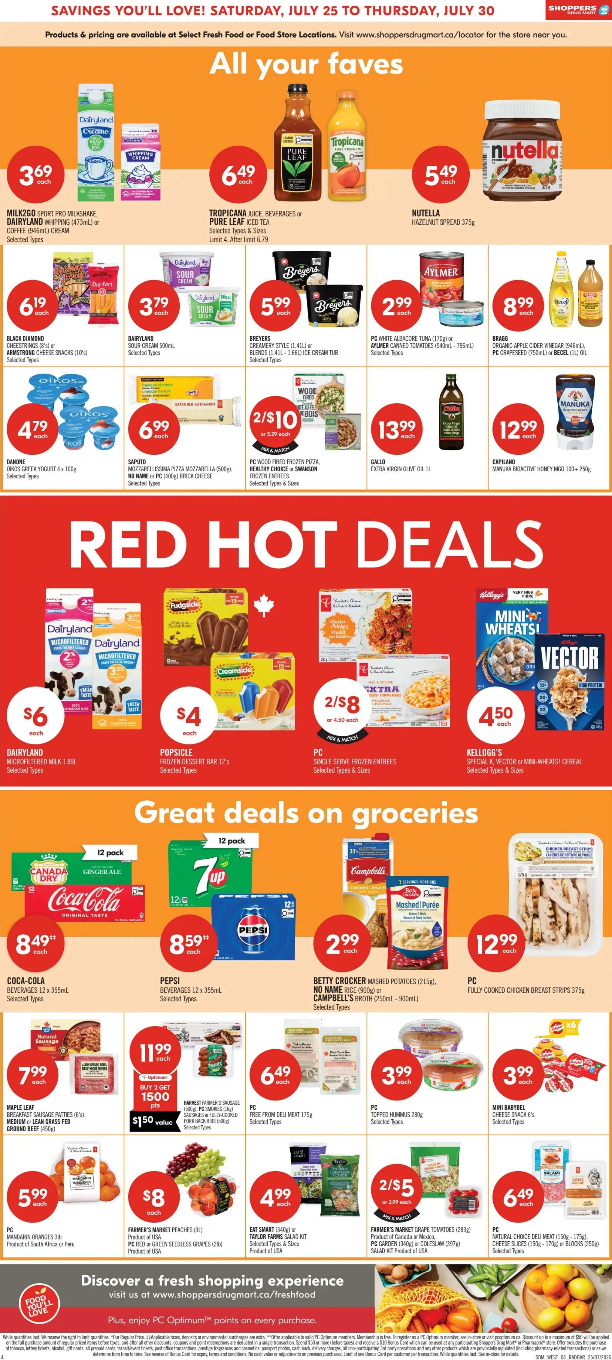 Shoppers Drug Mart (West) Flyer July 25 to 30