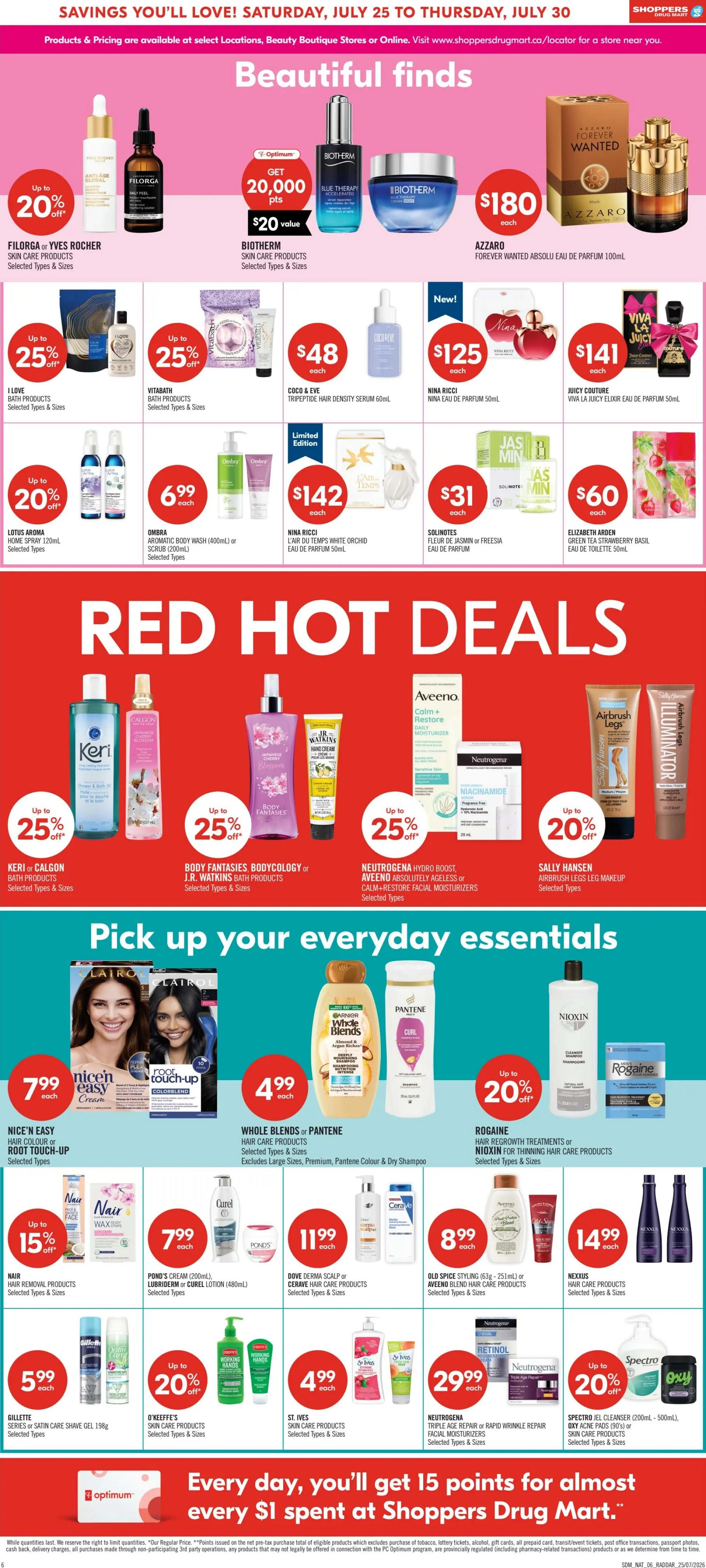 Shoppers Drug Mart (West) Flyer July 25 to 30