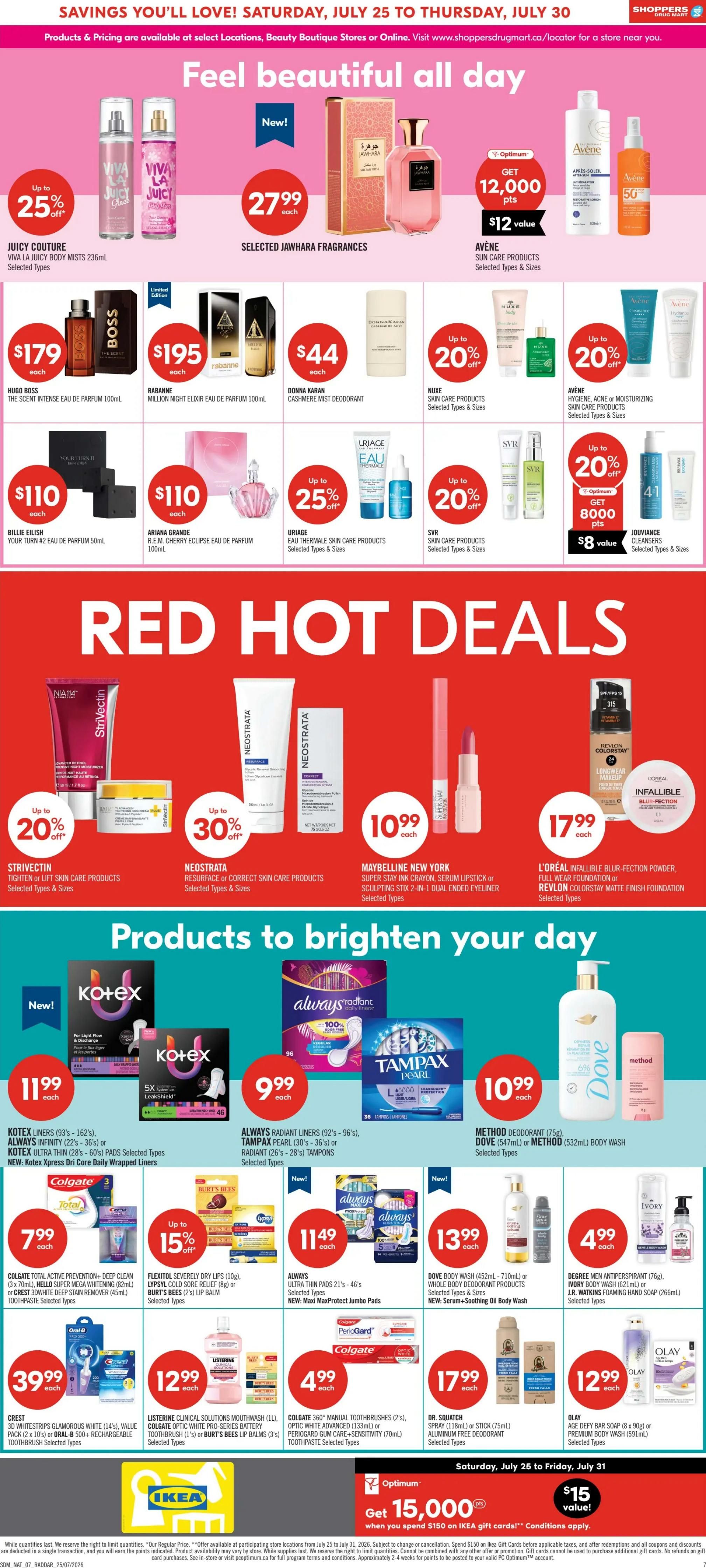 Shoppers Drug Mart (West) Flyer July 25 to 30