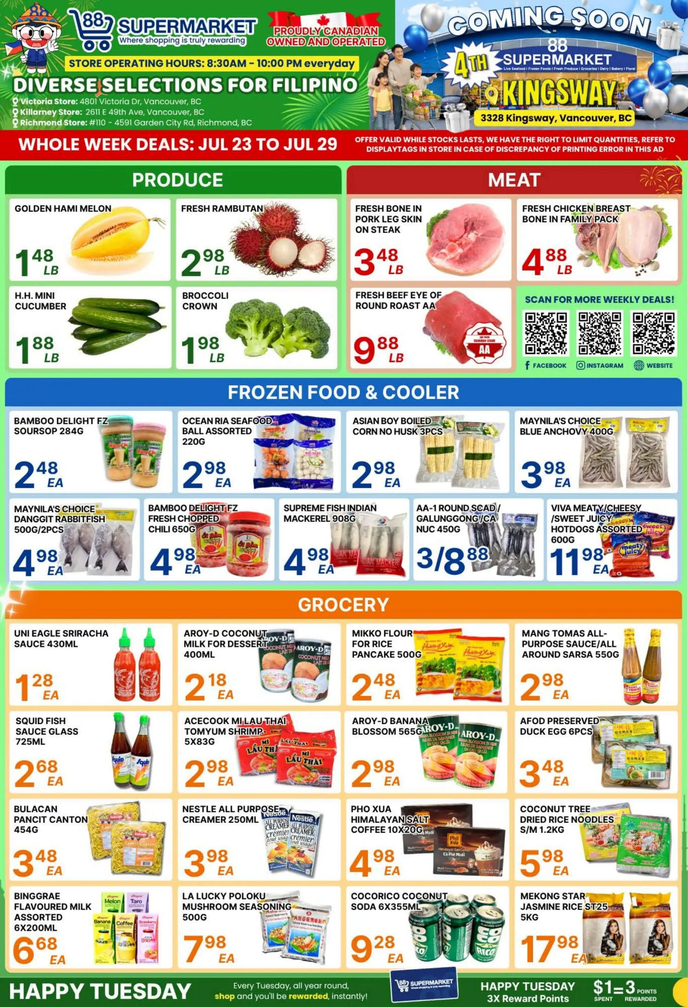 88 Supermarket Flyer July 23 to 29