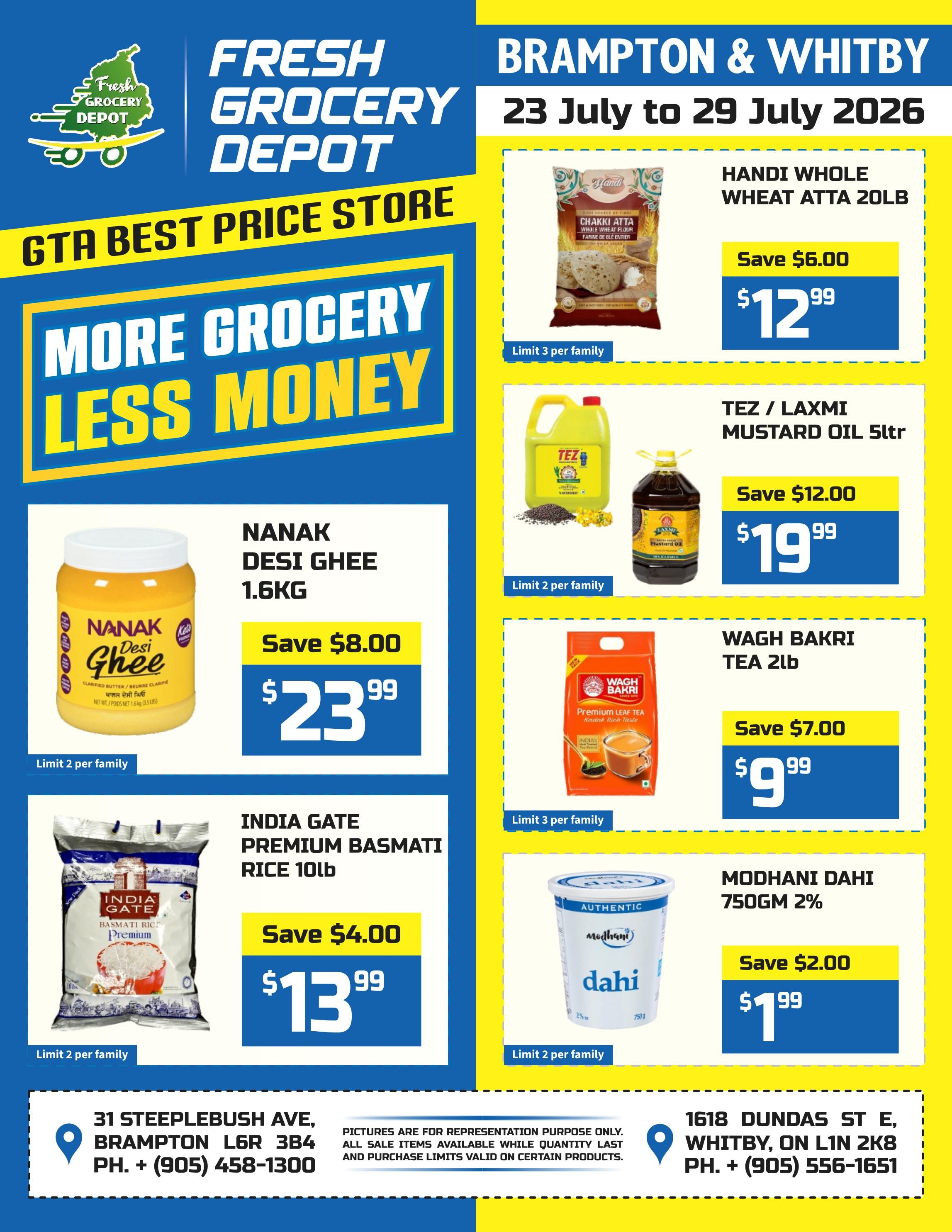 Fresh Grocery Depot Flyer July 23 to 29