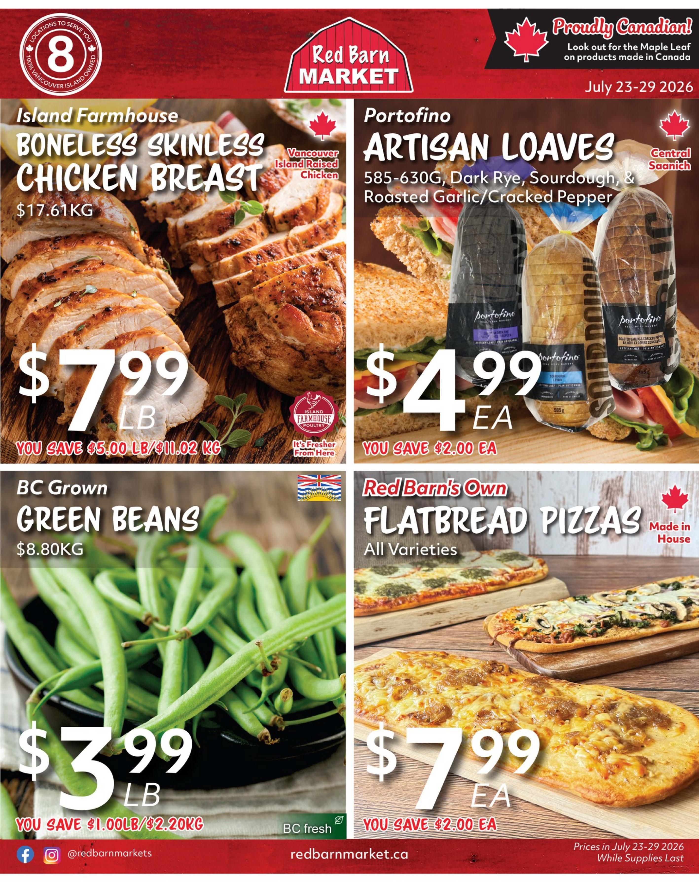 Red Barn Market Flyer July 23 to 29