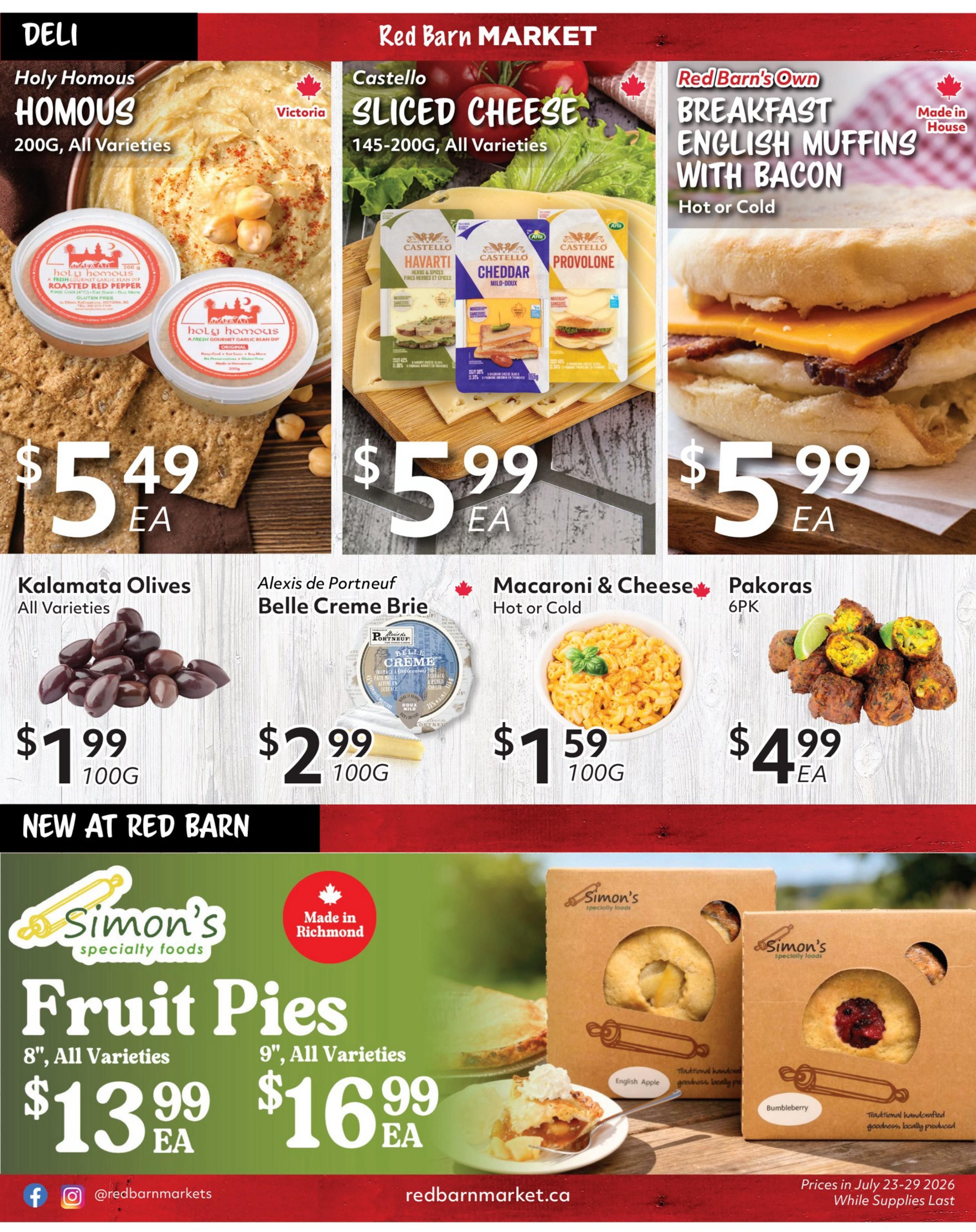 Red Barn Market Flyer July 23 to 29