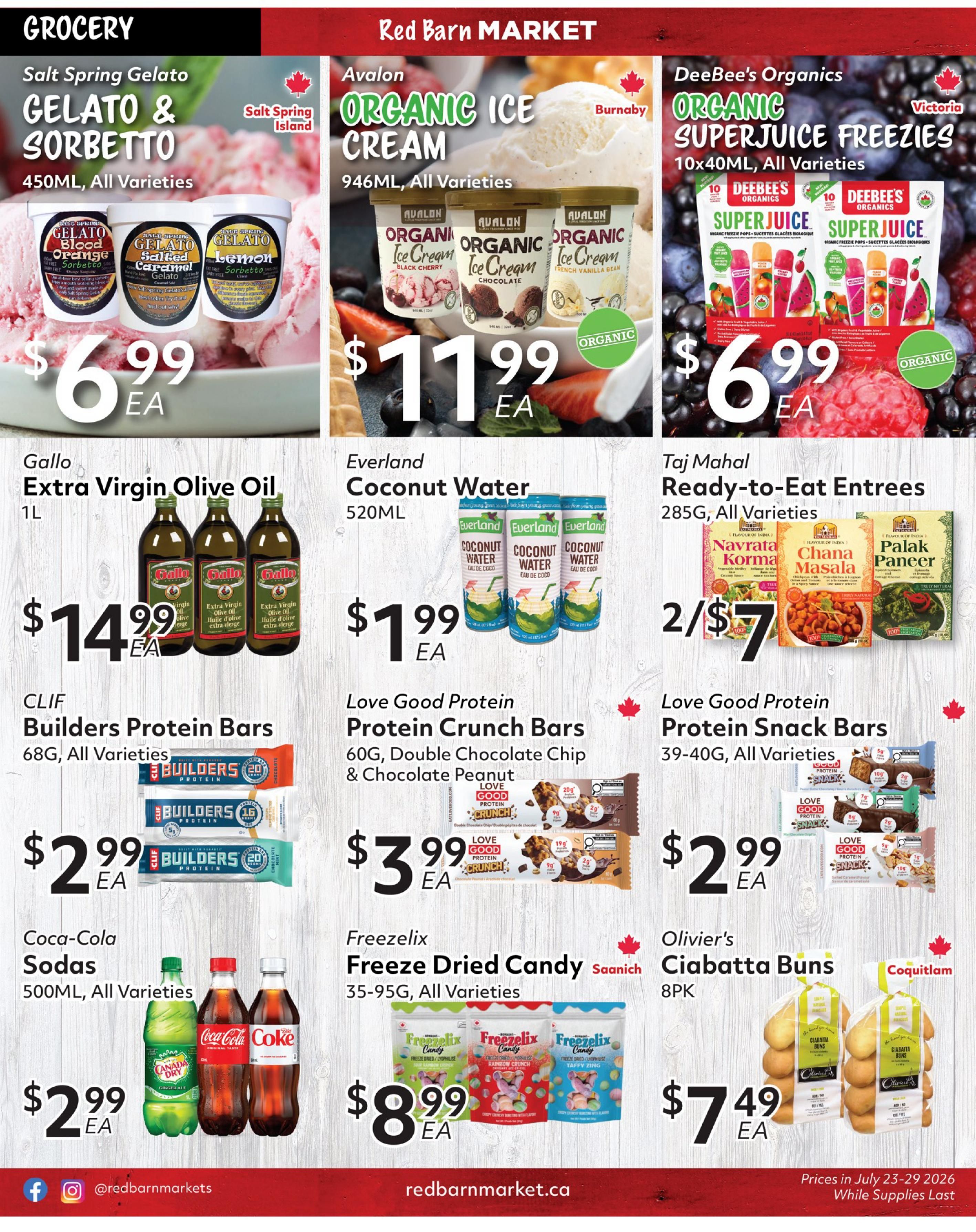 Red Barn Market Flyer July 23 to 29