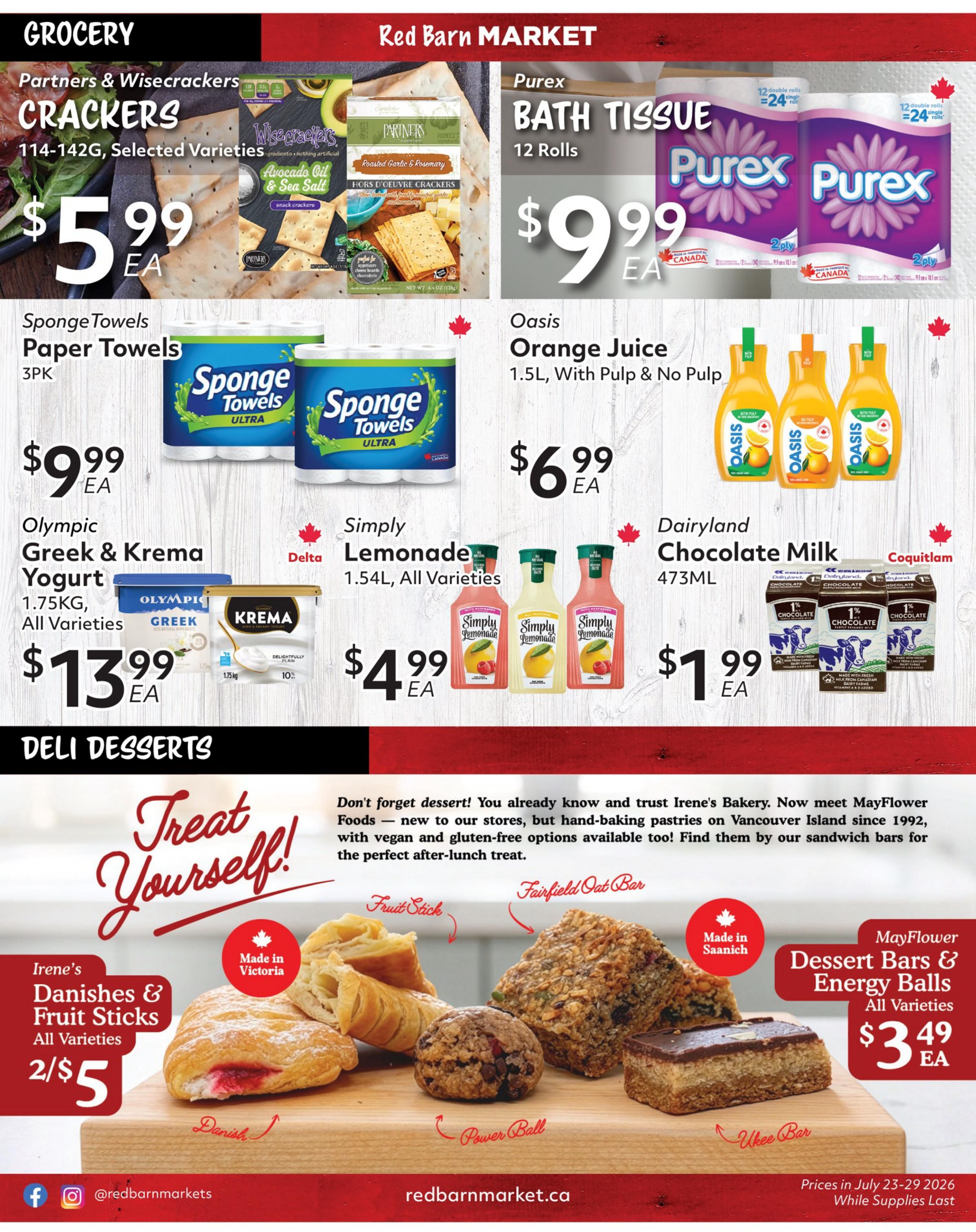 Red Barn Market Flyer July 23 to 29
