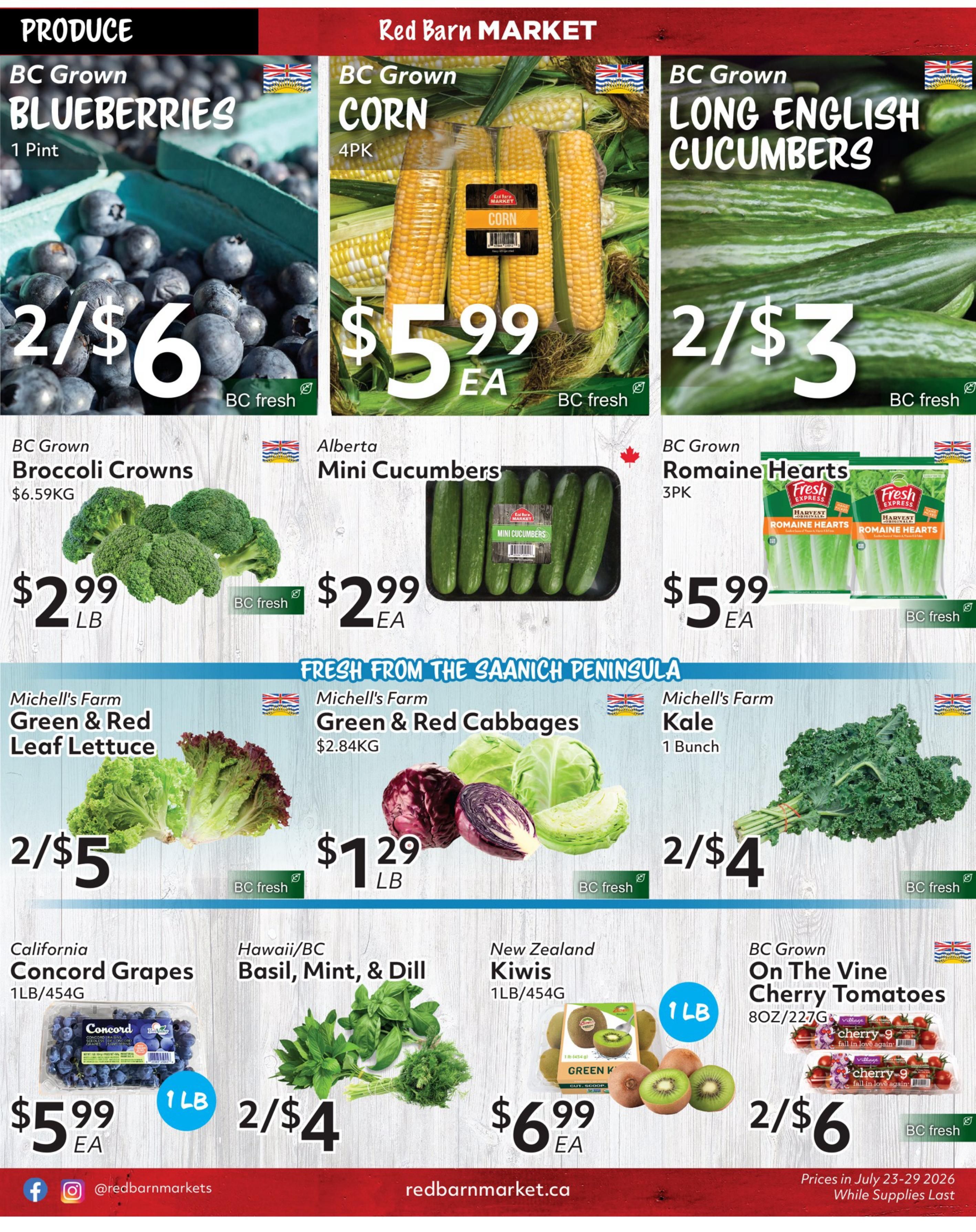 Red Barn Market Flyer July 23 to 29