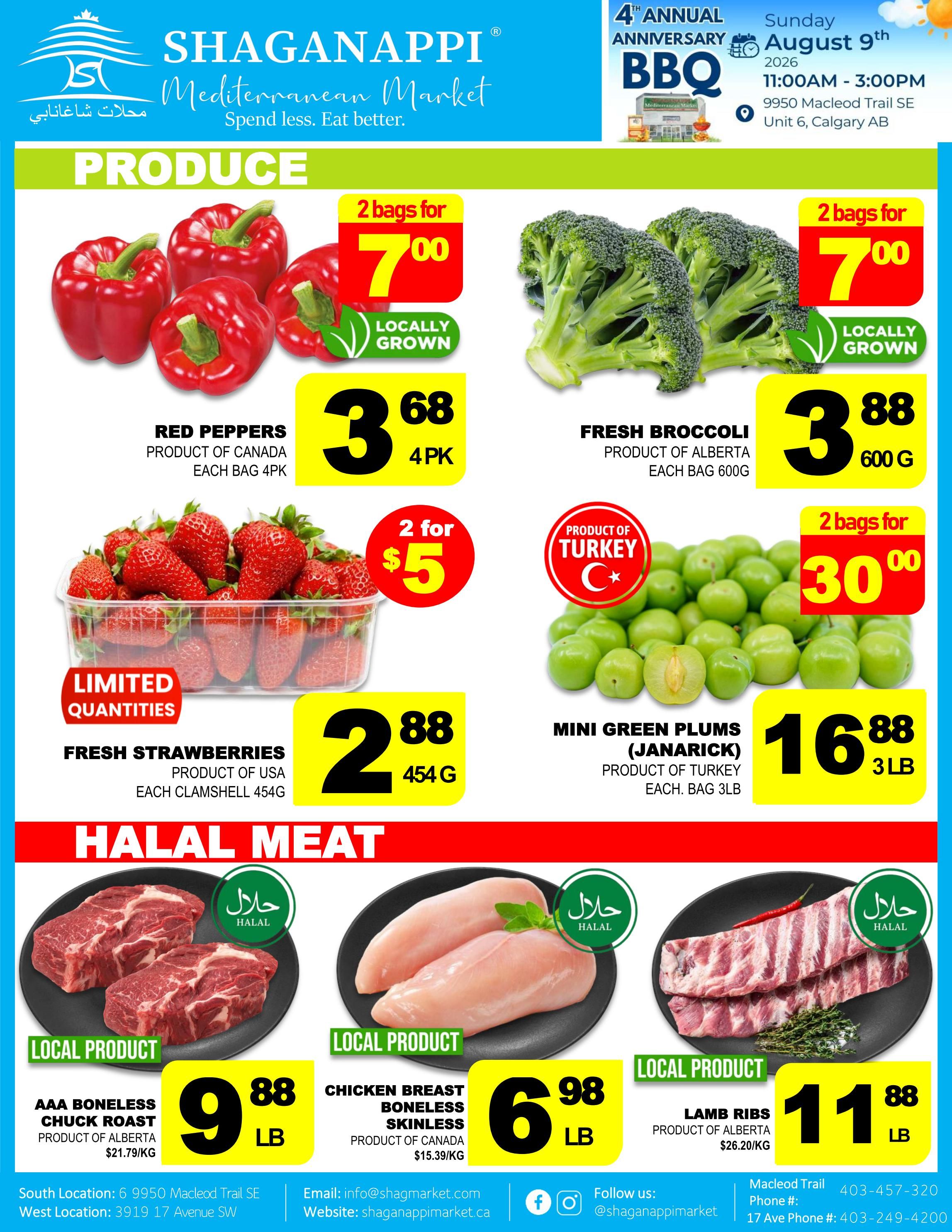 Shaganappi Mediterranean Market Flyer July 23 to 29