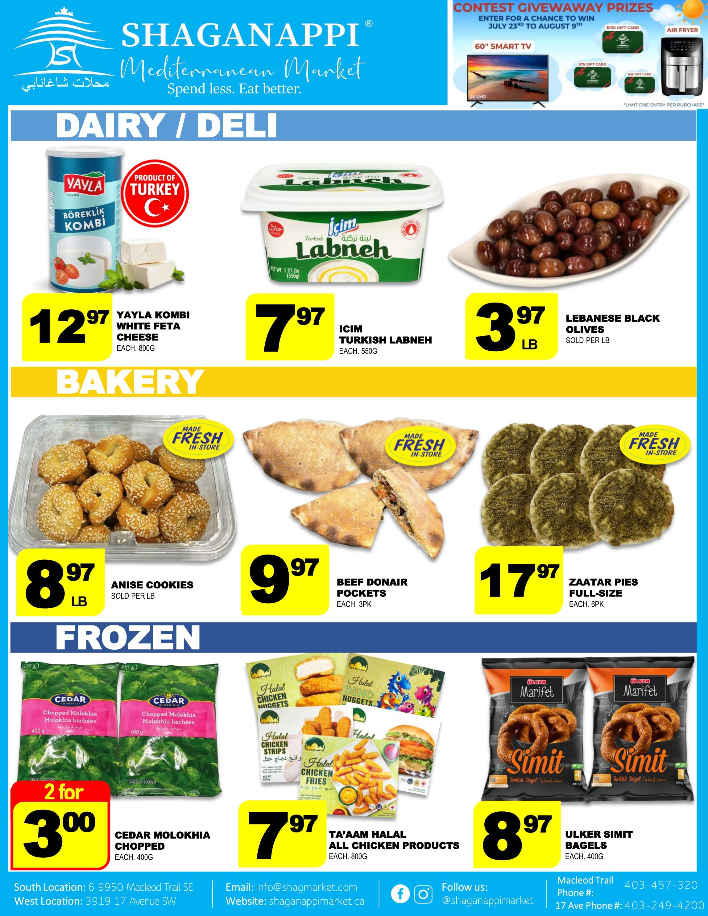 Shaganappi Mediterranean Market Flyer July 23 to 29