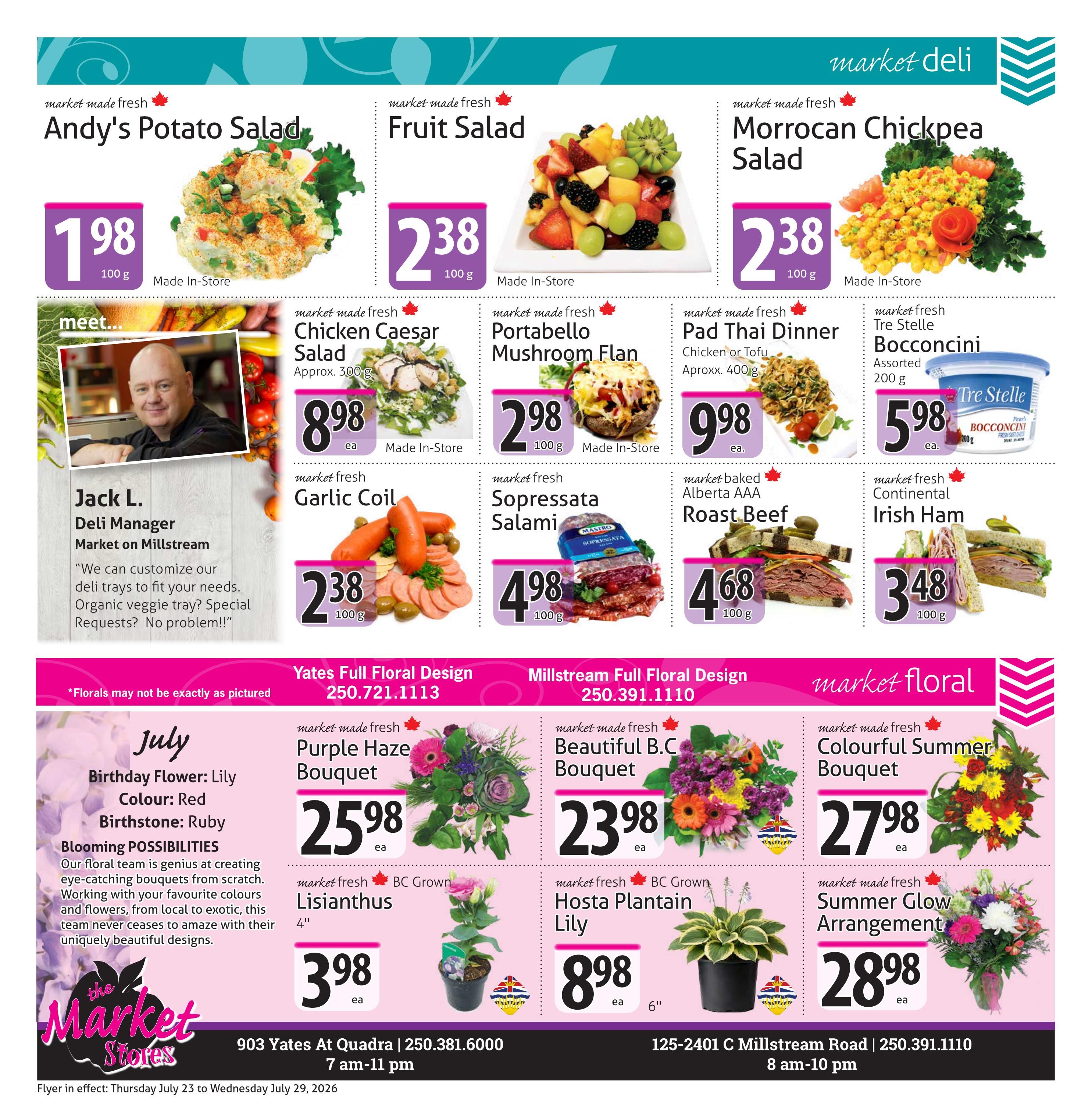The Market Stores Flyer July 23 to 29