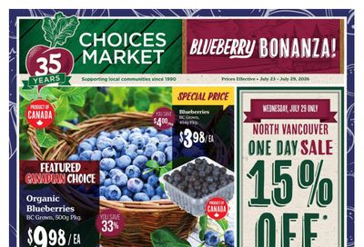 Choices Market Flyer July 23 to 29