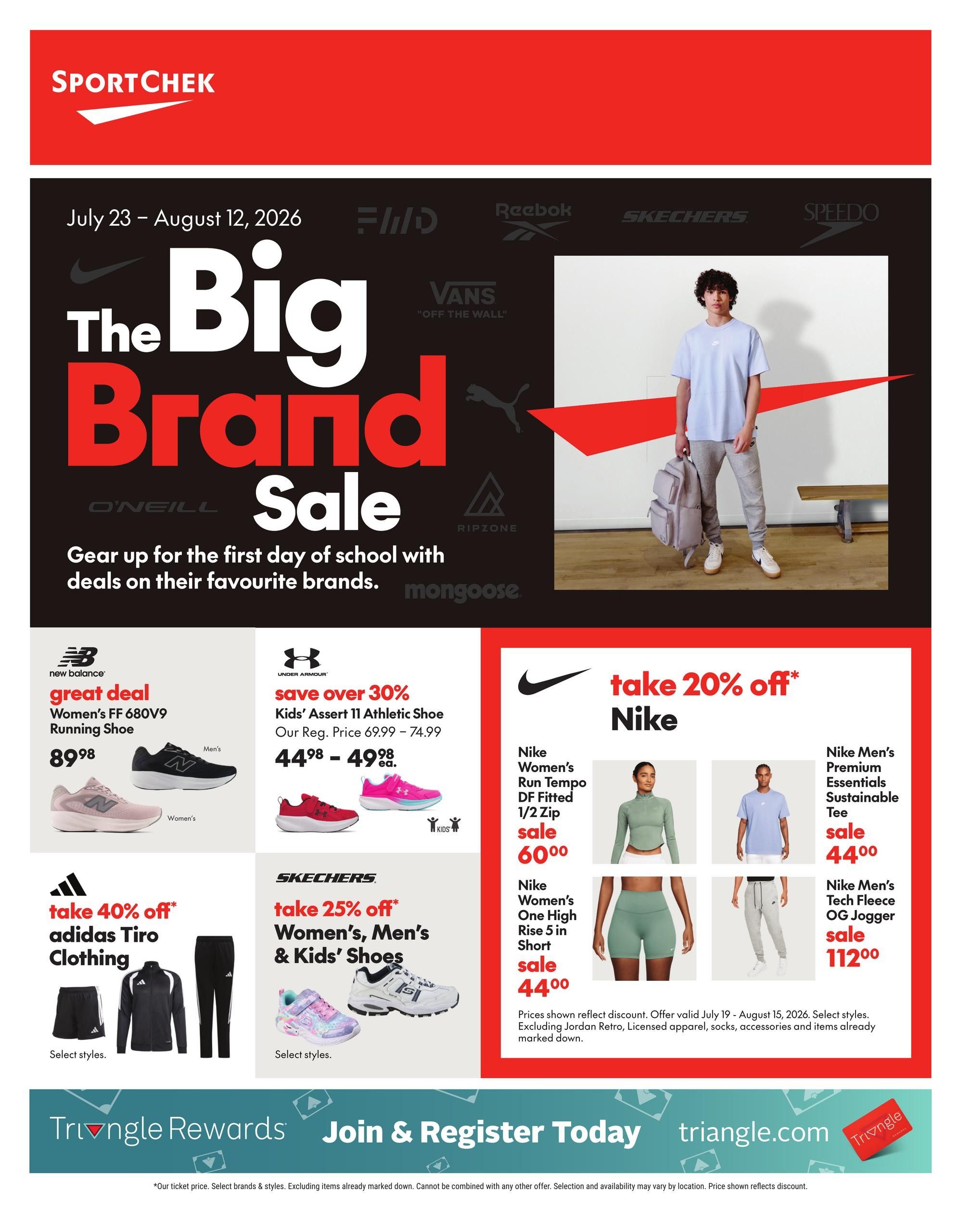 Sport Chek Flyer July 23 to August 12