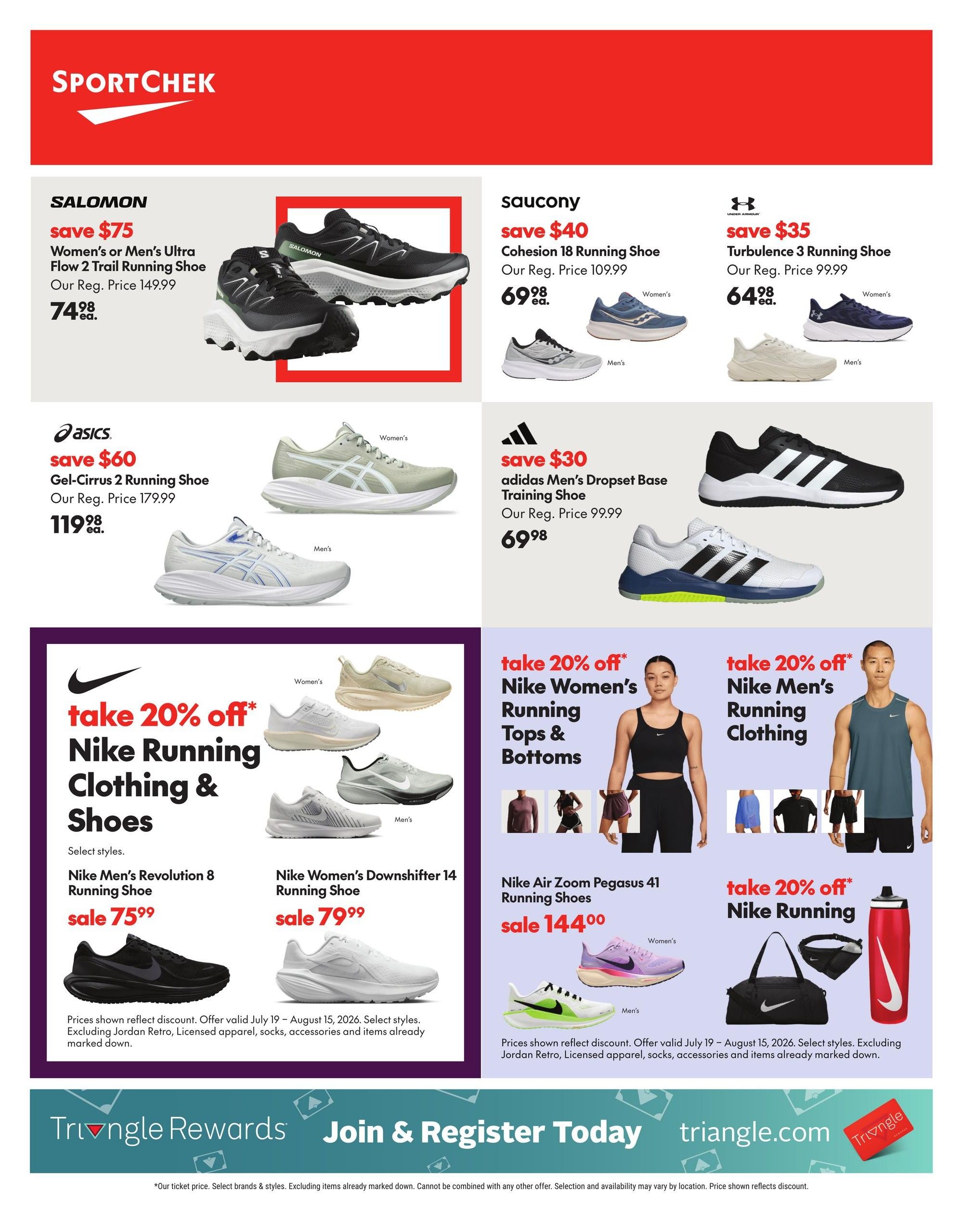 Sport Chek Flyer July 23 to August 12