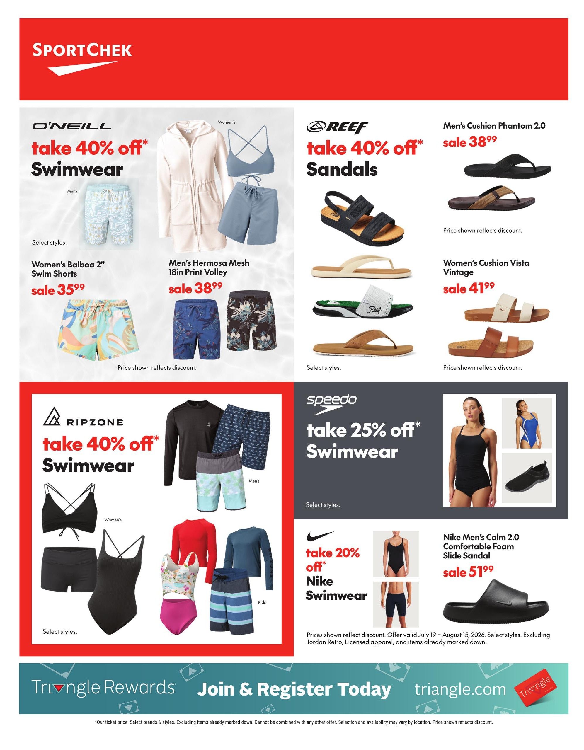 Sport Chek Flyer July 23 to August 12