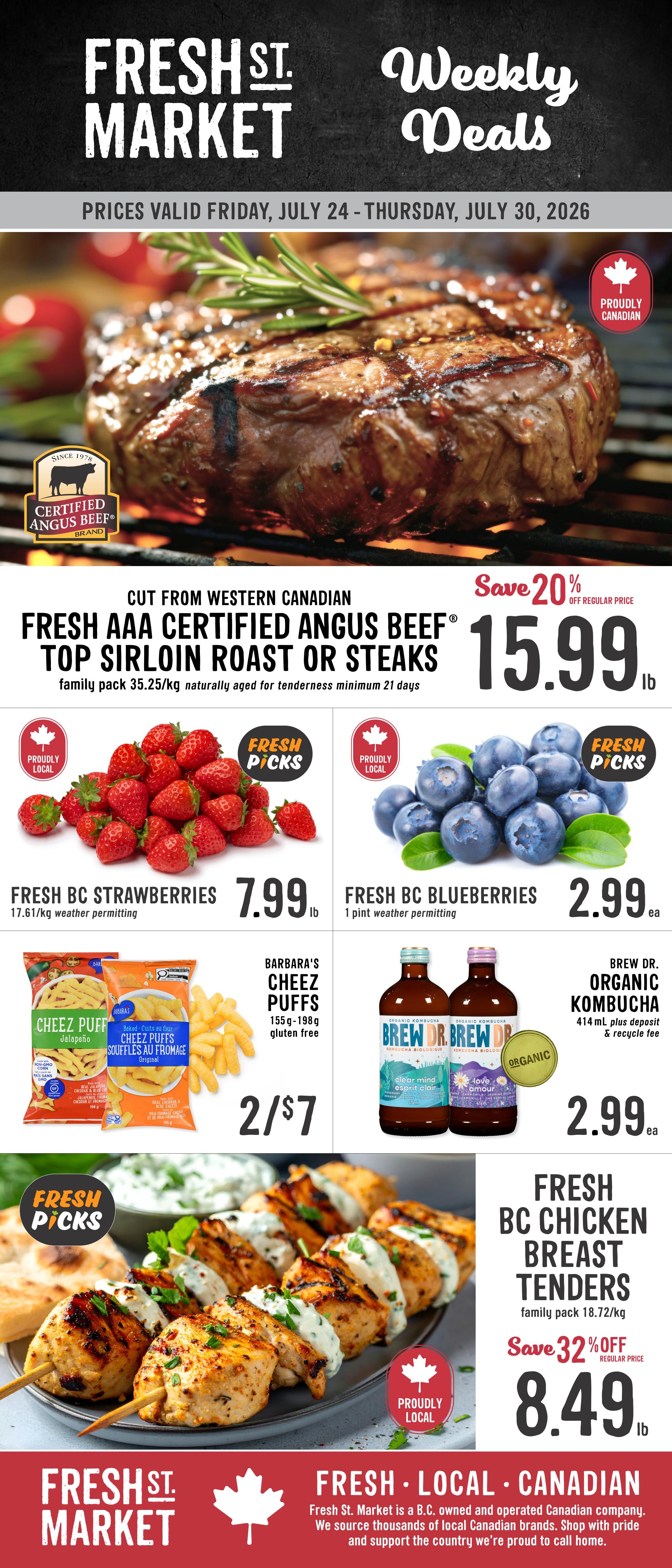 Fresh St. Market Flyer July 24 to 30