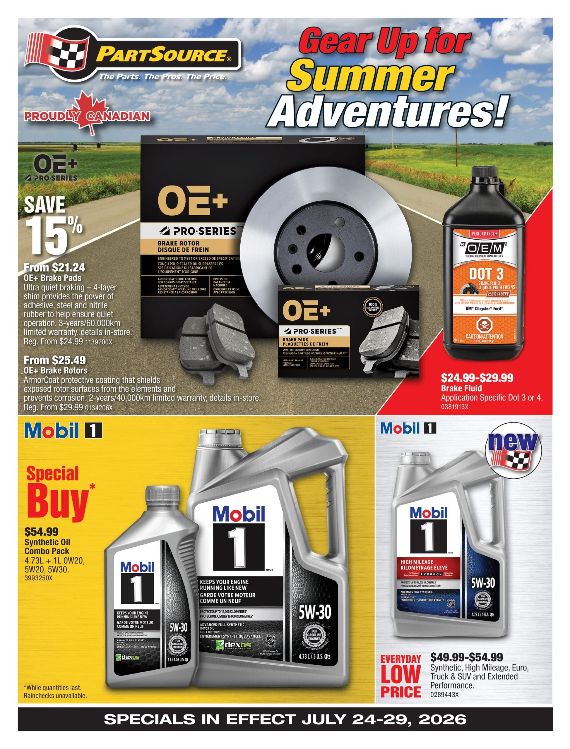 PartSource Flyer July 24 to 29