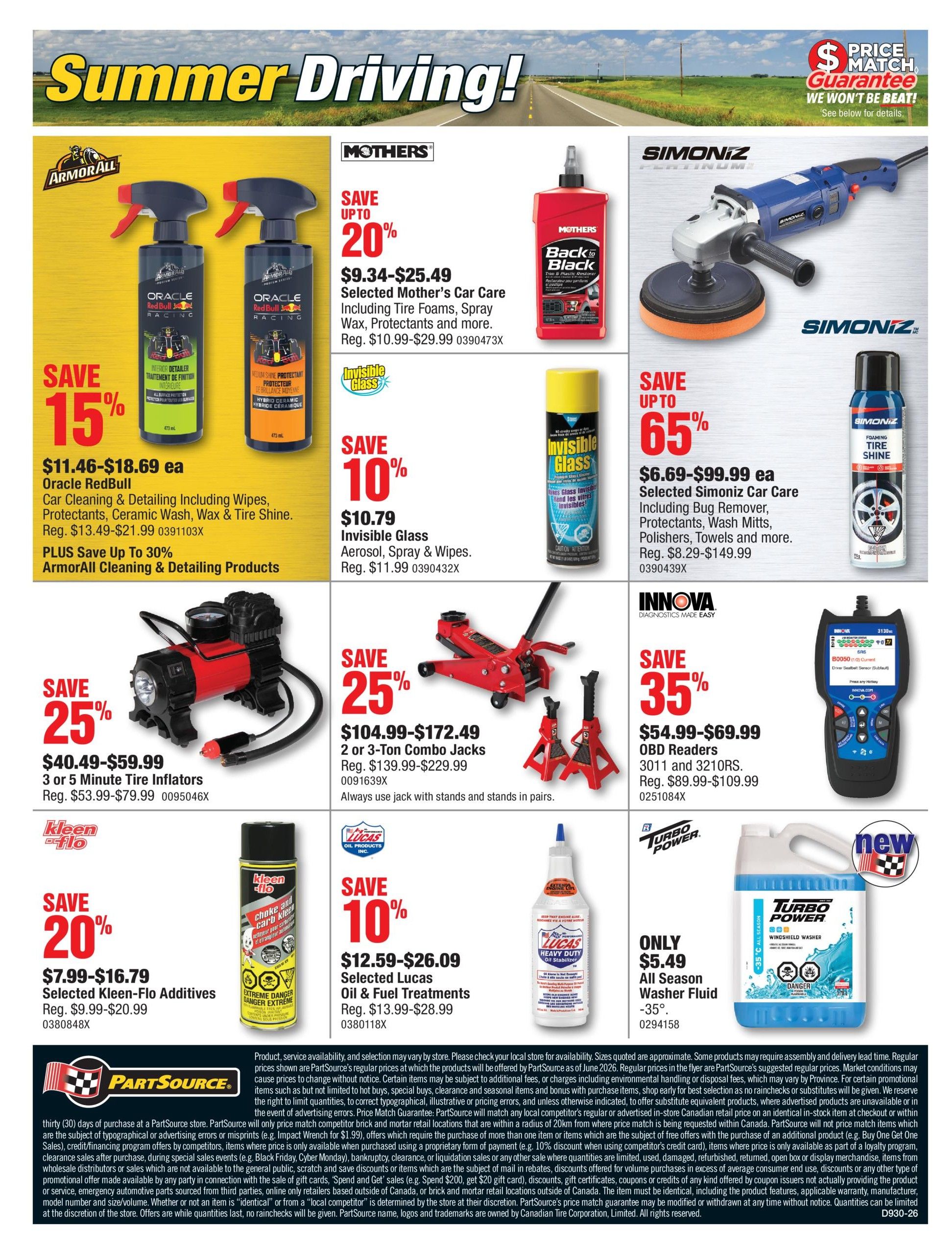 PartSource Flyer July 24 to 29