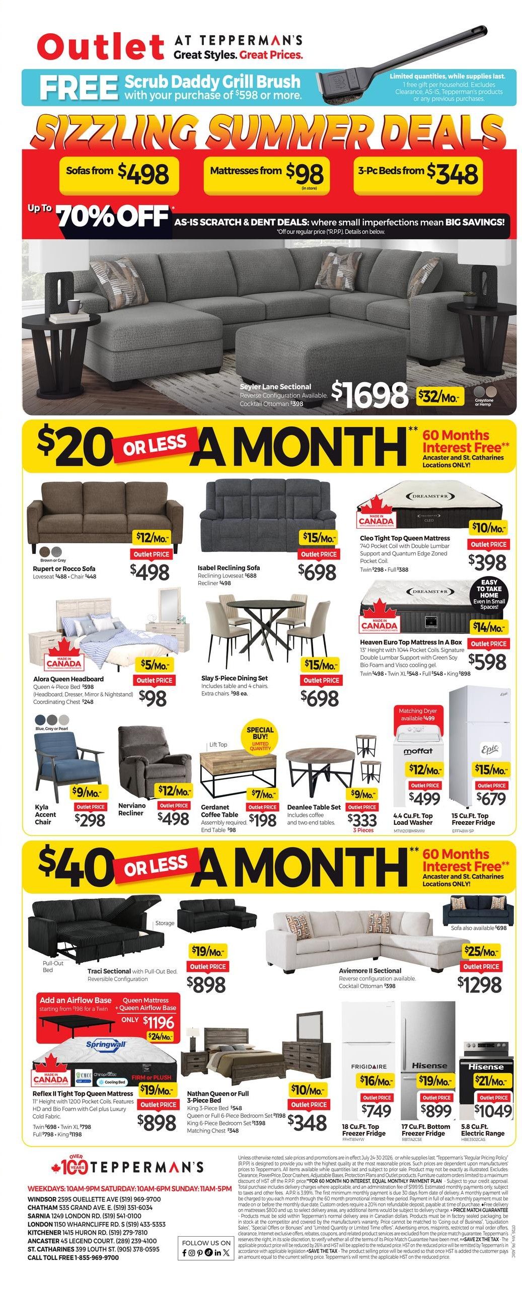 Tepperman's Flyer July 24 to 30
