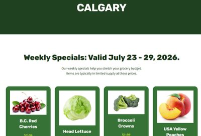 H&W Produce Flyer July 23 to 29